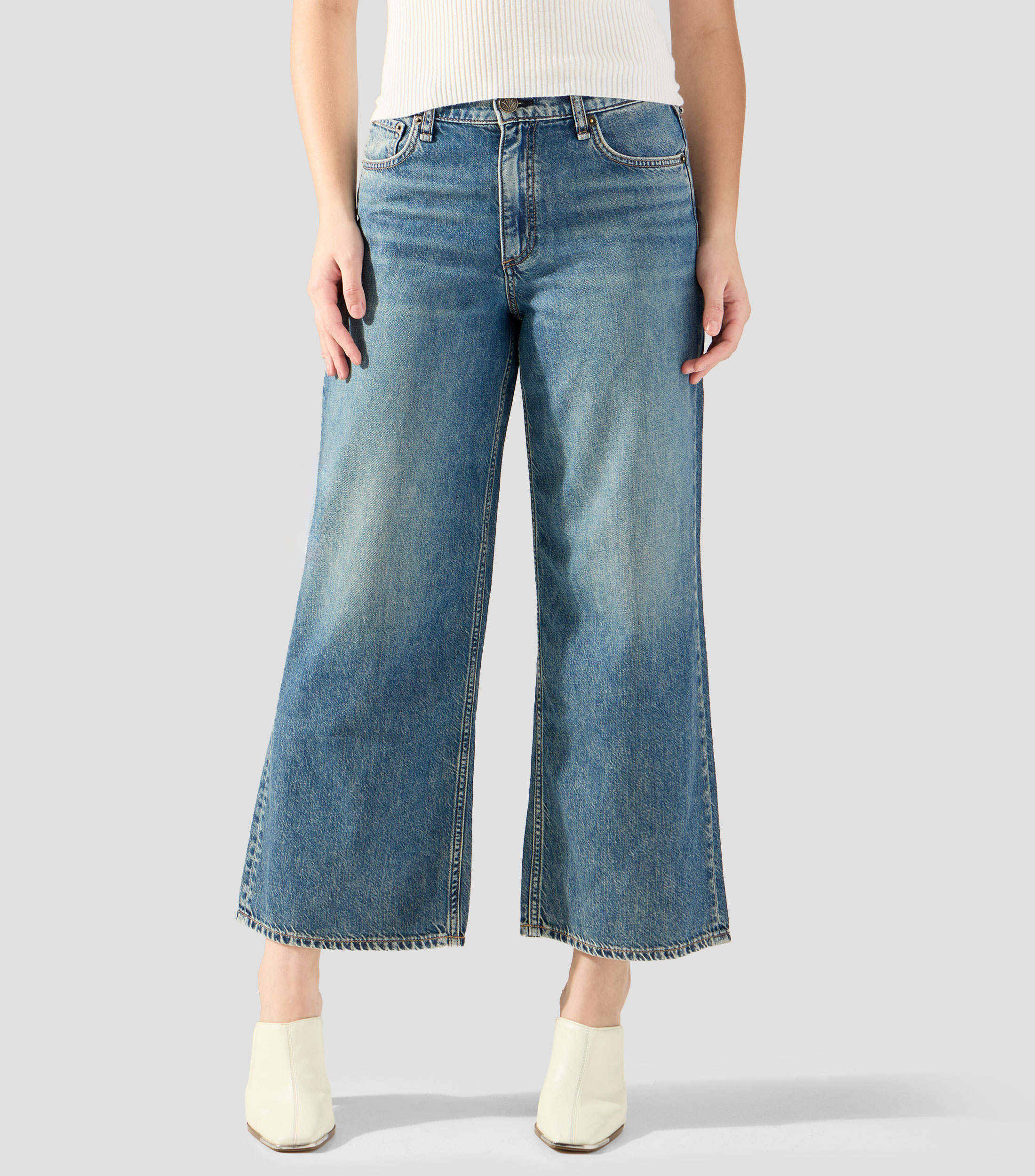 Jeans wideleg Mujer