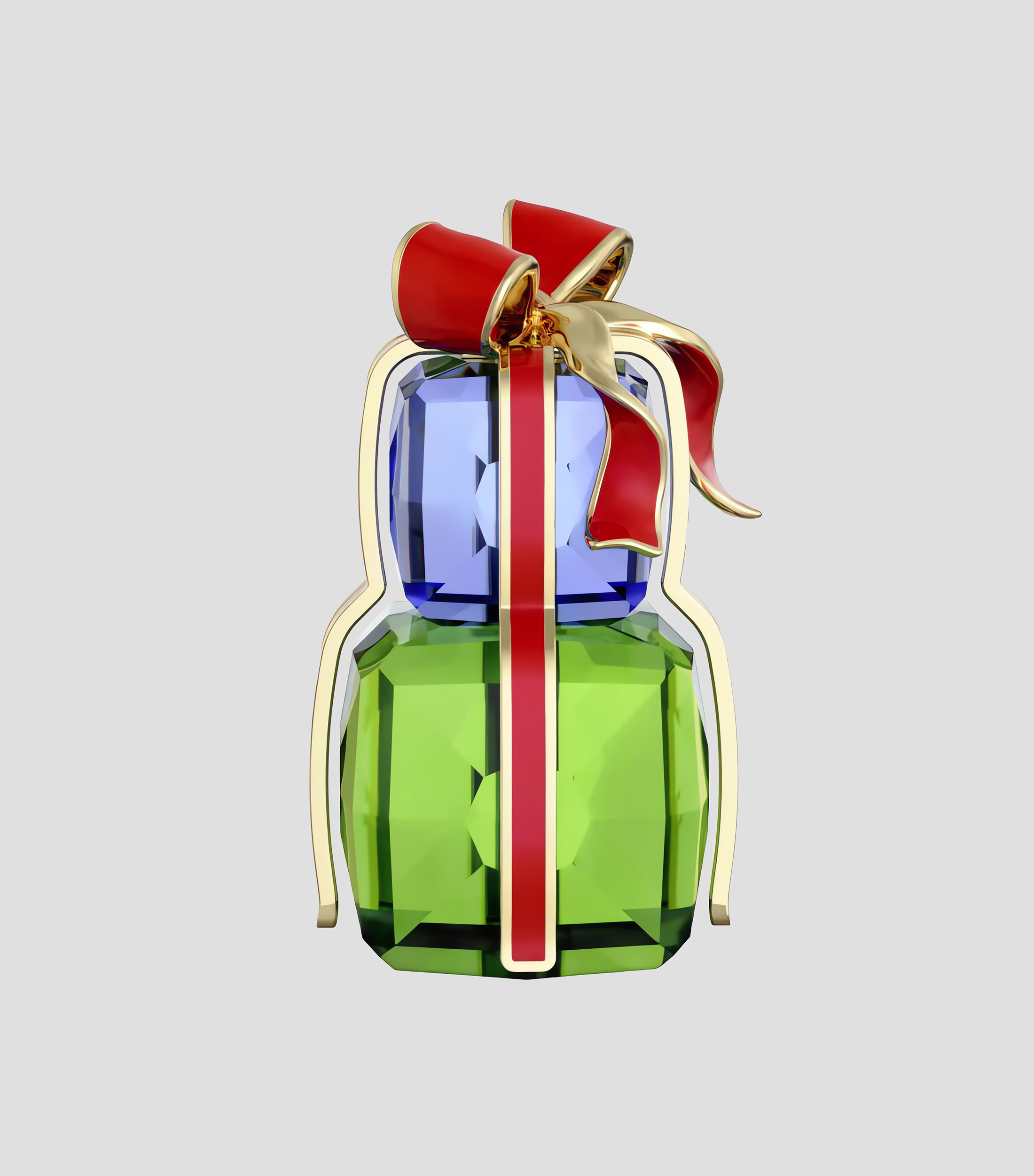 Set 2 Ornamentos navideños regalos en cristal