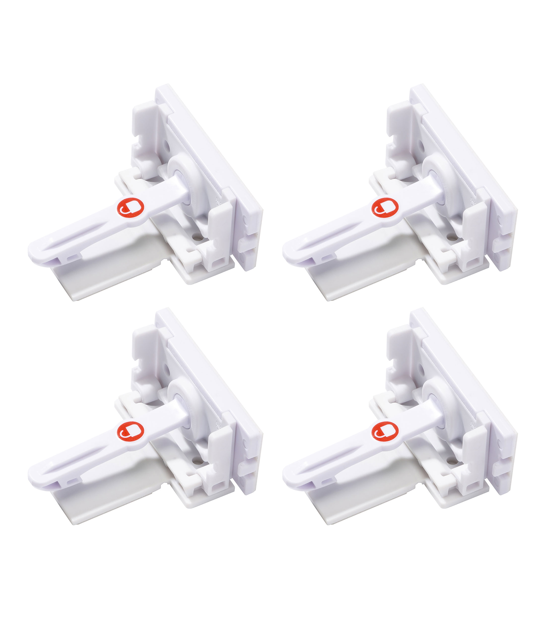 Set 4 Seguros Adhesivos para Puertas y Cajones