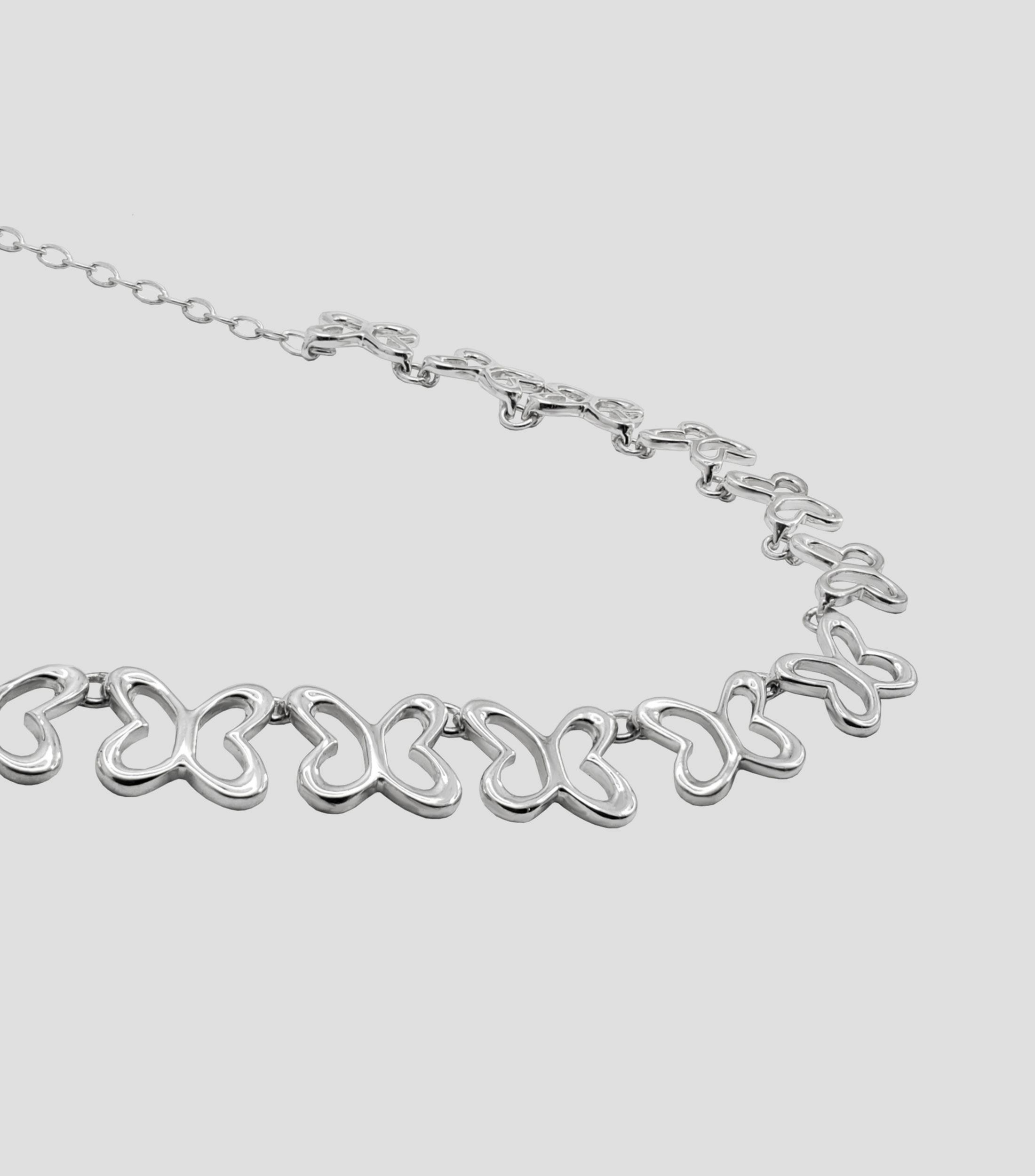 Collar con 12 mariposas en plata .925 Alegría Mujer