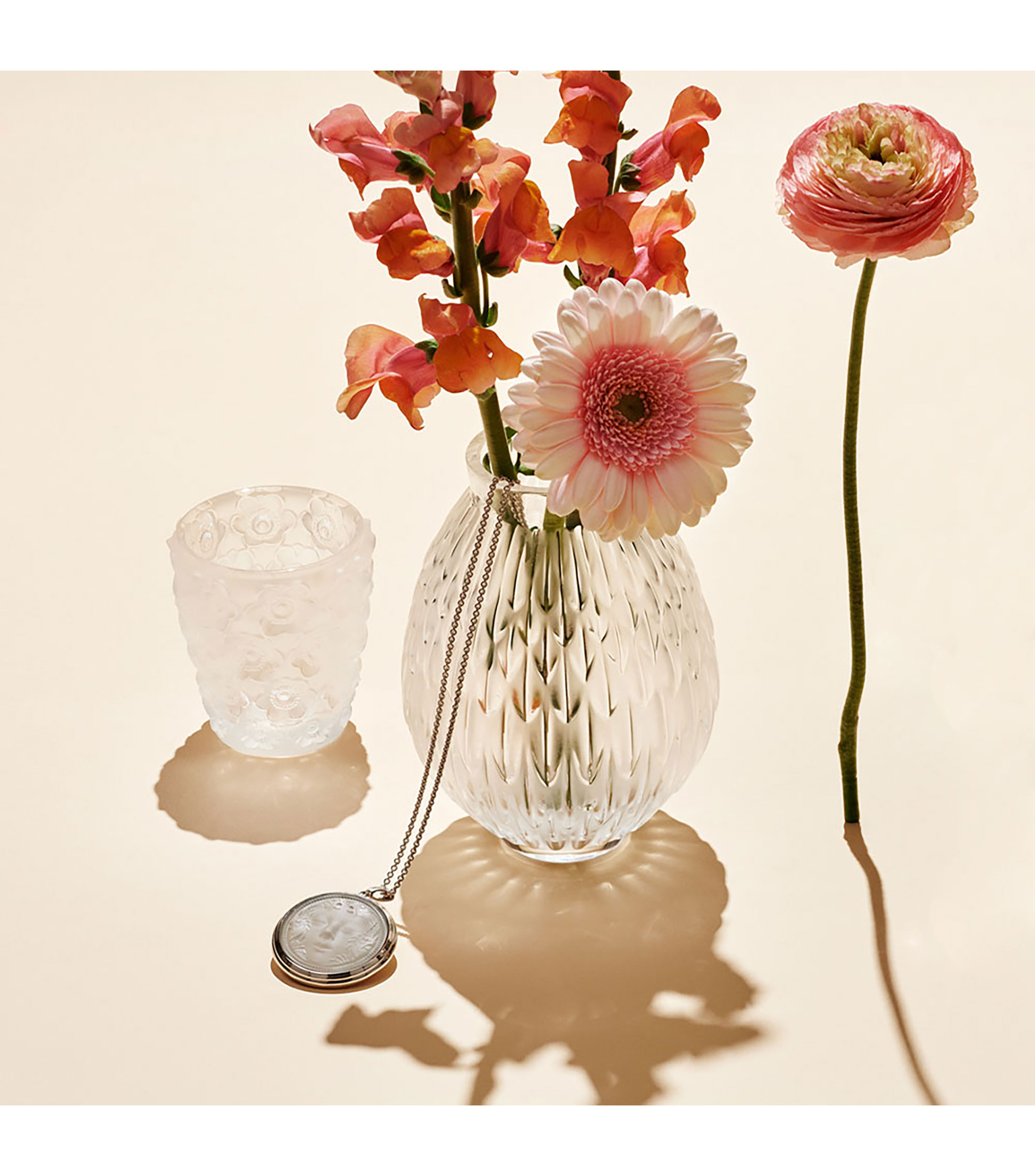 Portavela Anemones en cristal