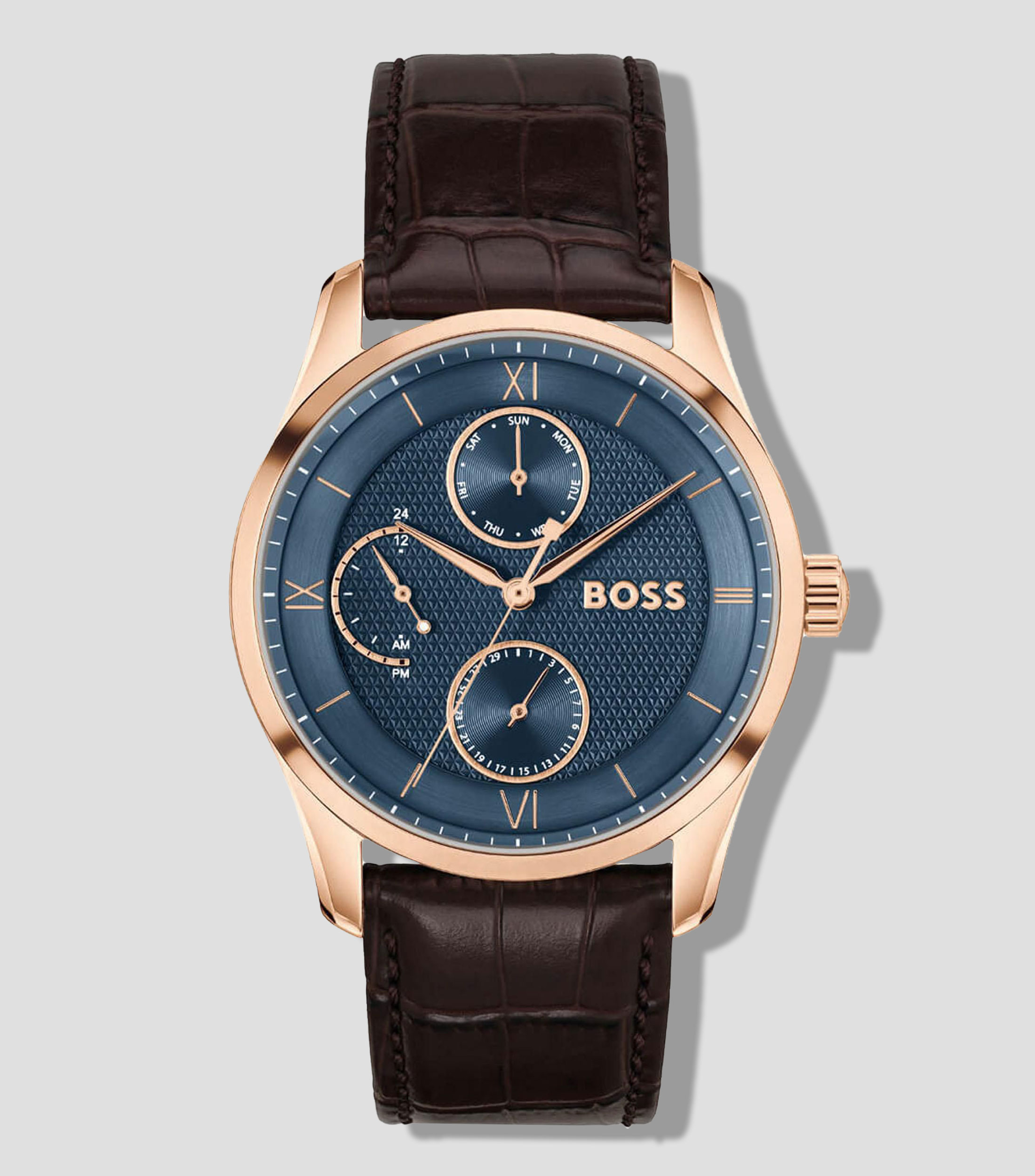 Reloj para Hombre Principle Master, Dorado, Azul
