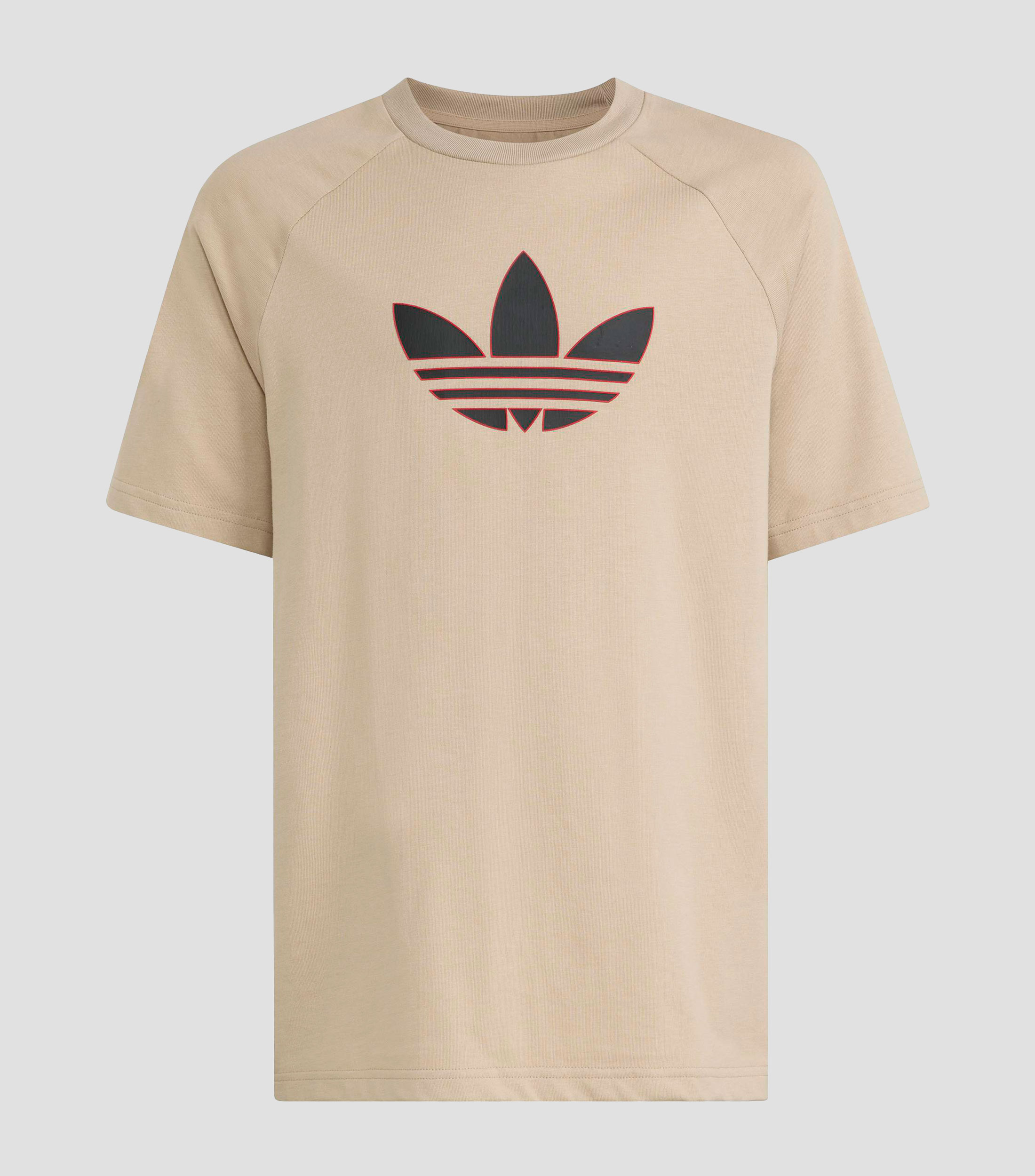 Playera cuello redondo manga corta Trefoil Loose estampada Niño