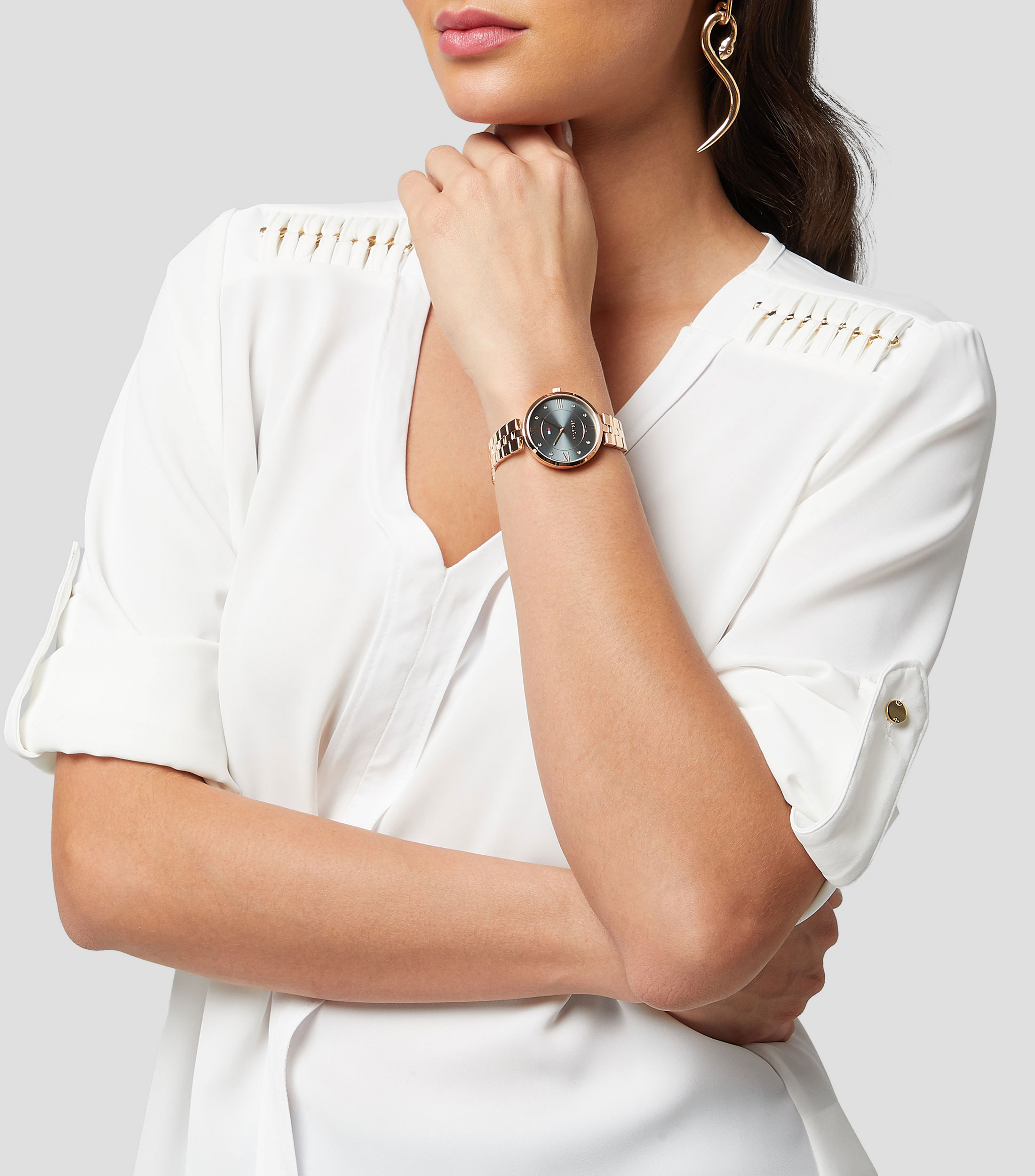 Reloj para Mujer casual Ella tono oro rosa
