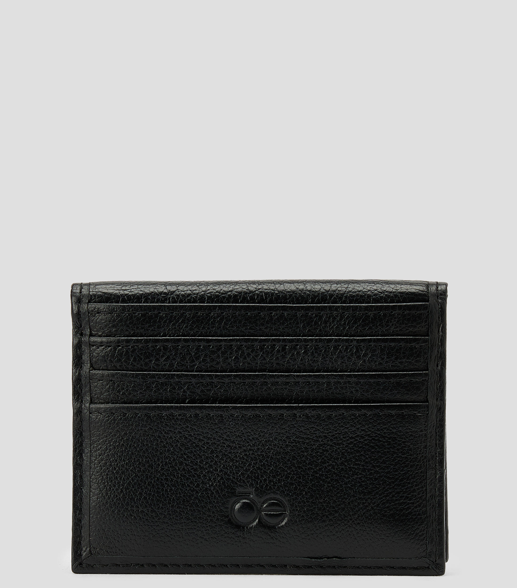 Tarjetero en piel vegana liso Hombre