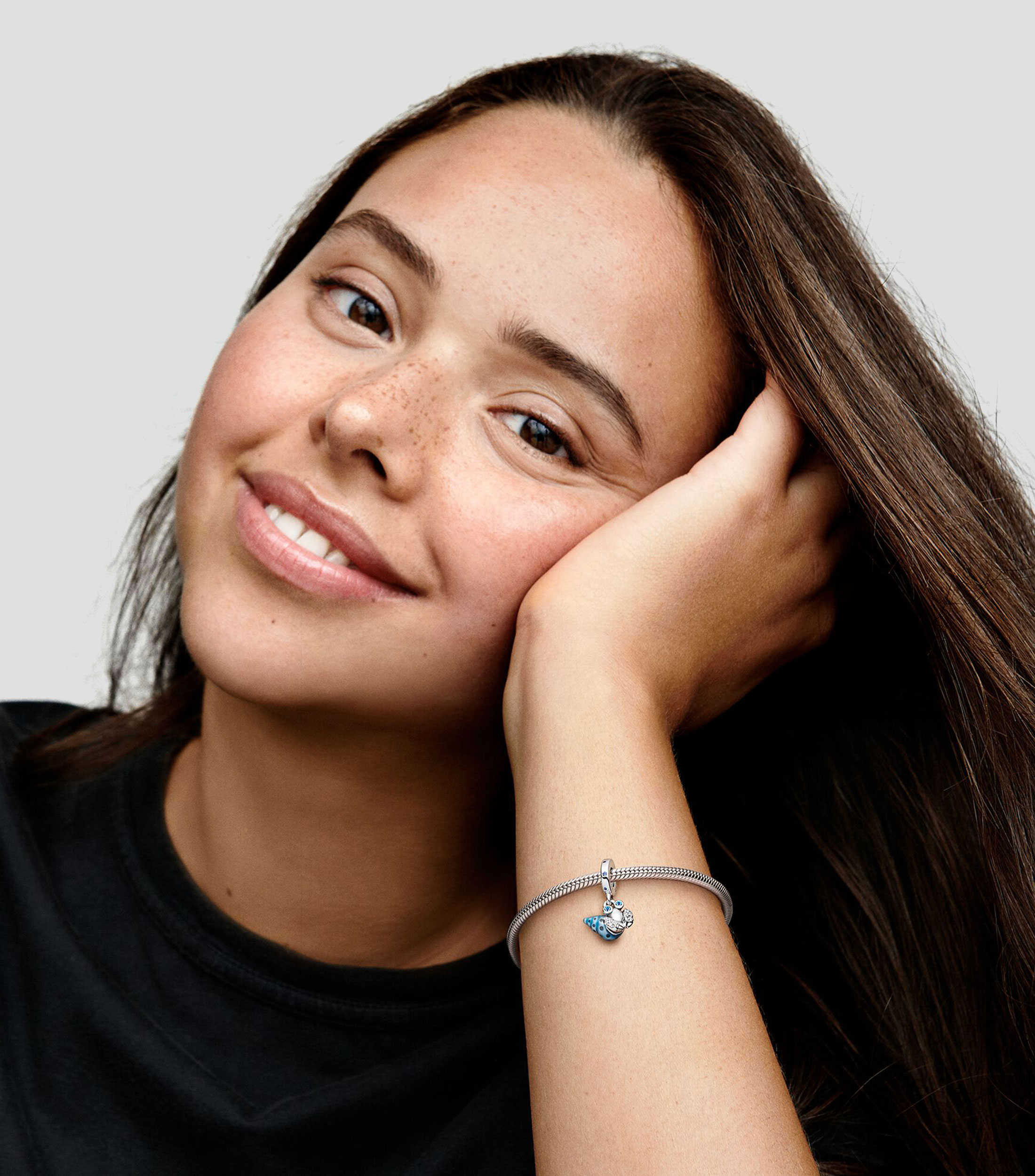 Charm Cangrejo Ermitaño Que Brilla en la Oscuridad en plata Pandora Moments Mujer