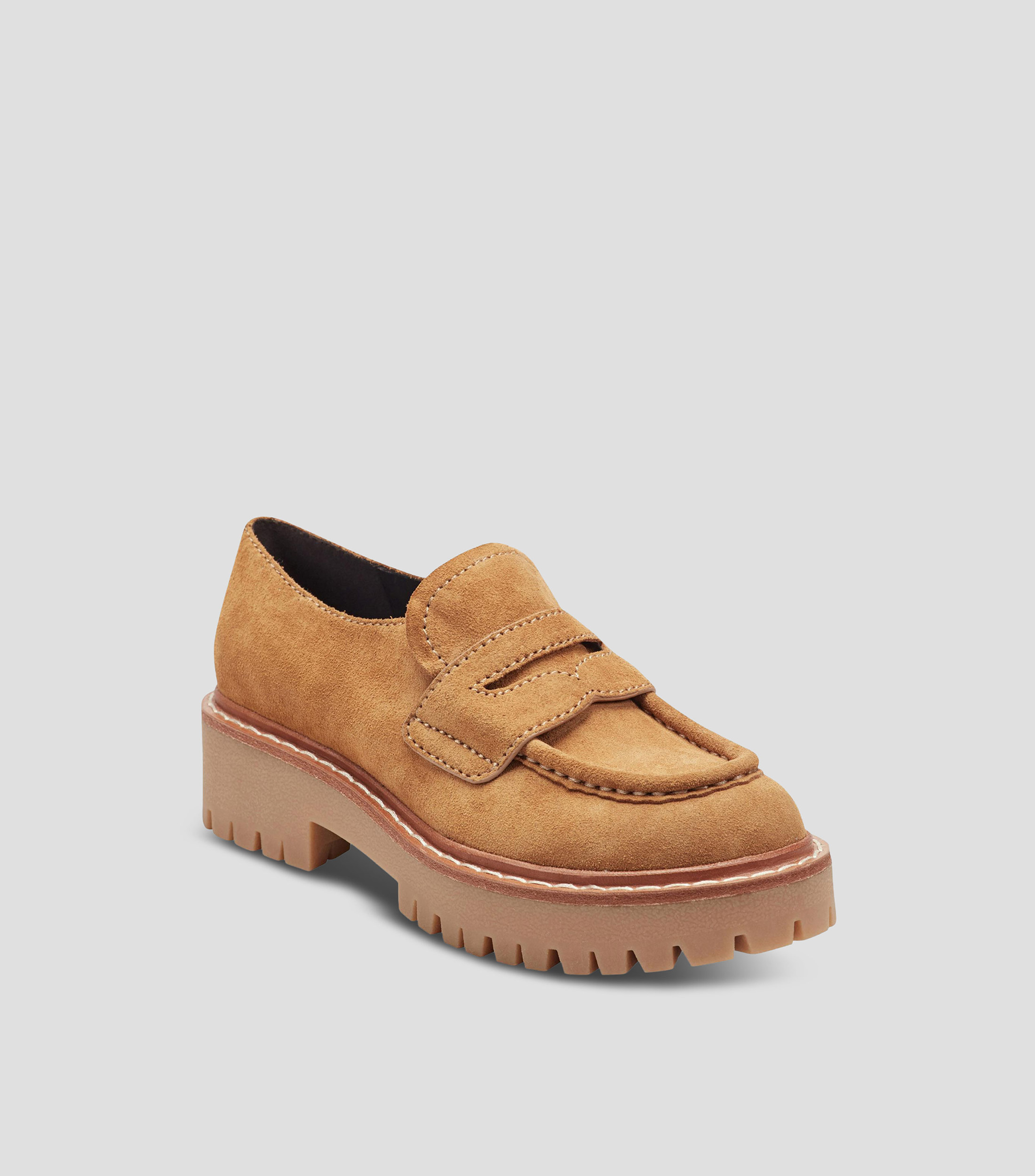 Mocasines Mlnorton en piel gamuza con cinta Mujer