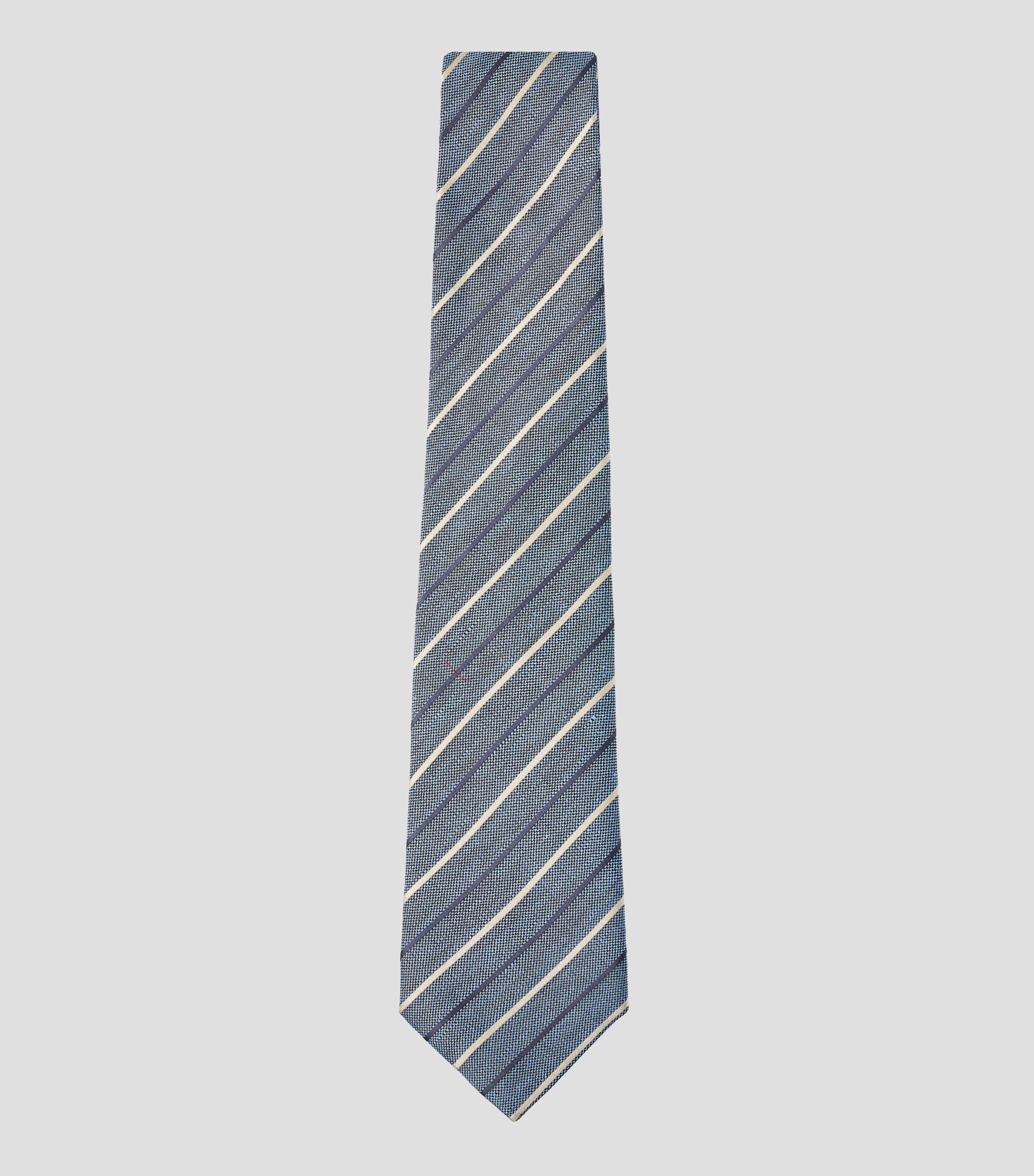 Corbata ancha de seda a rayas