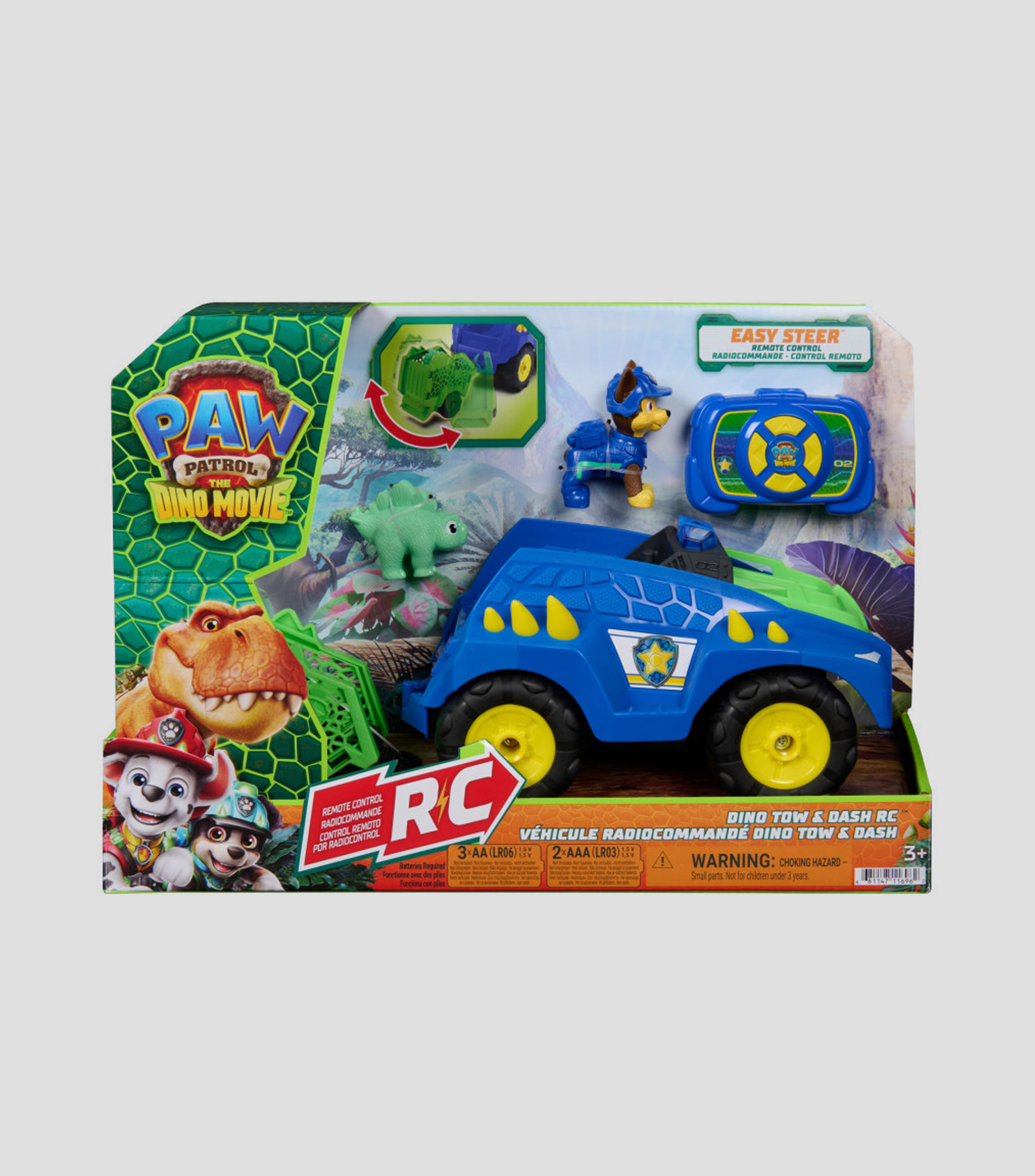 Vehículo Radio Control Chase y Dino Paw Patrol