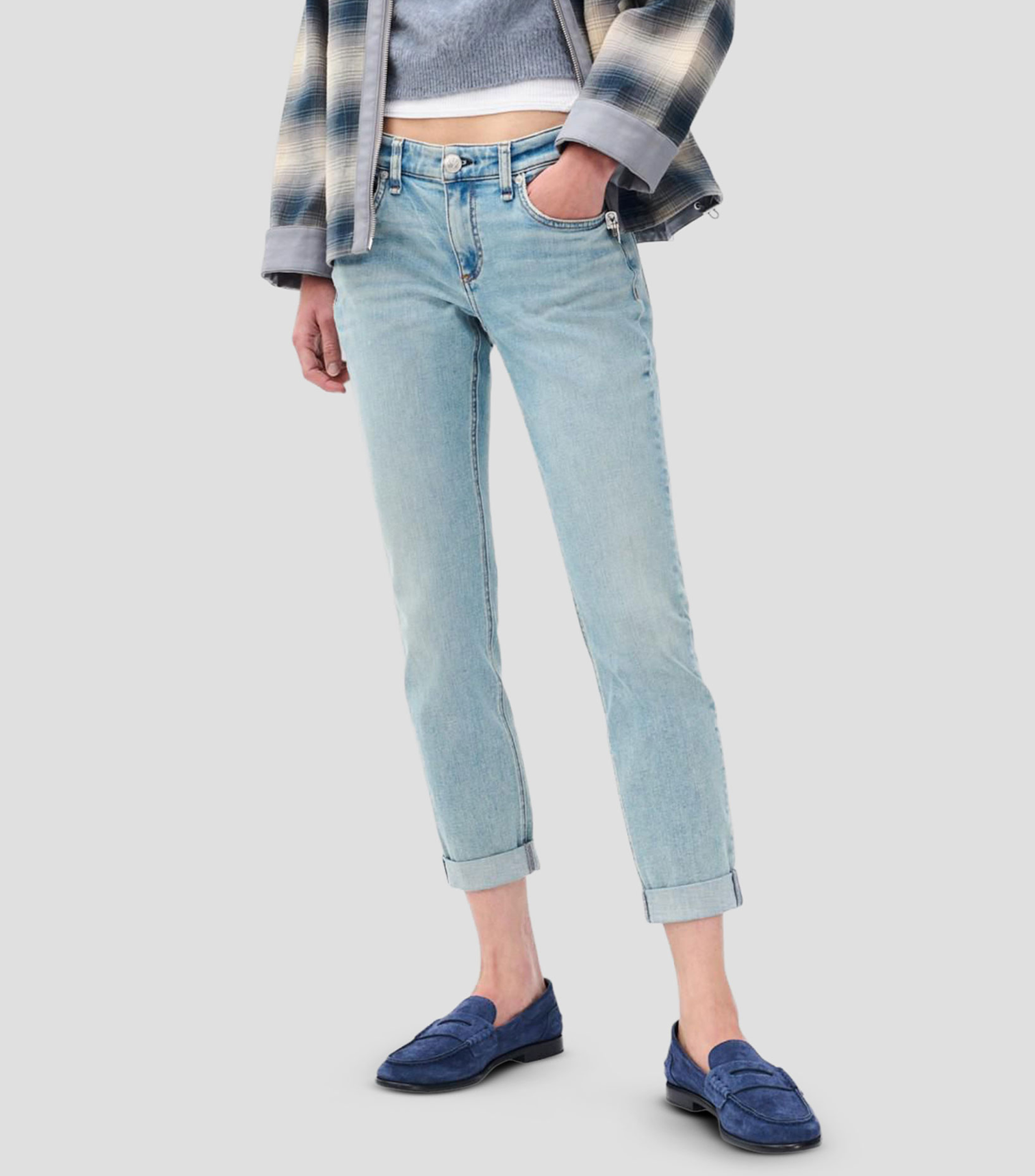 Jeans de corte boyfriend Mujer