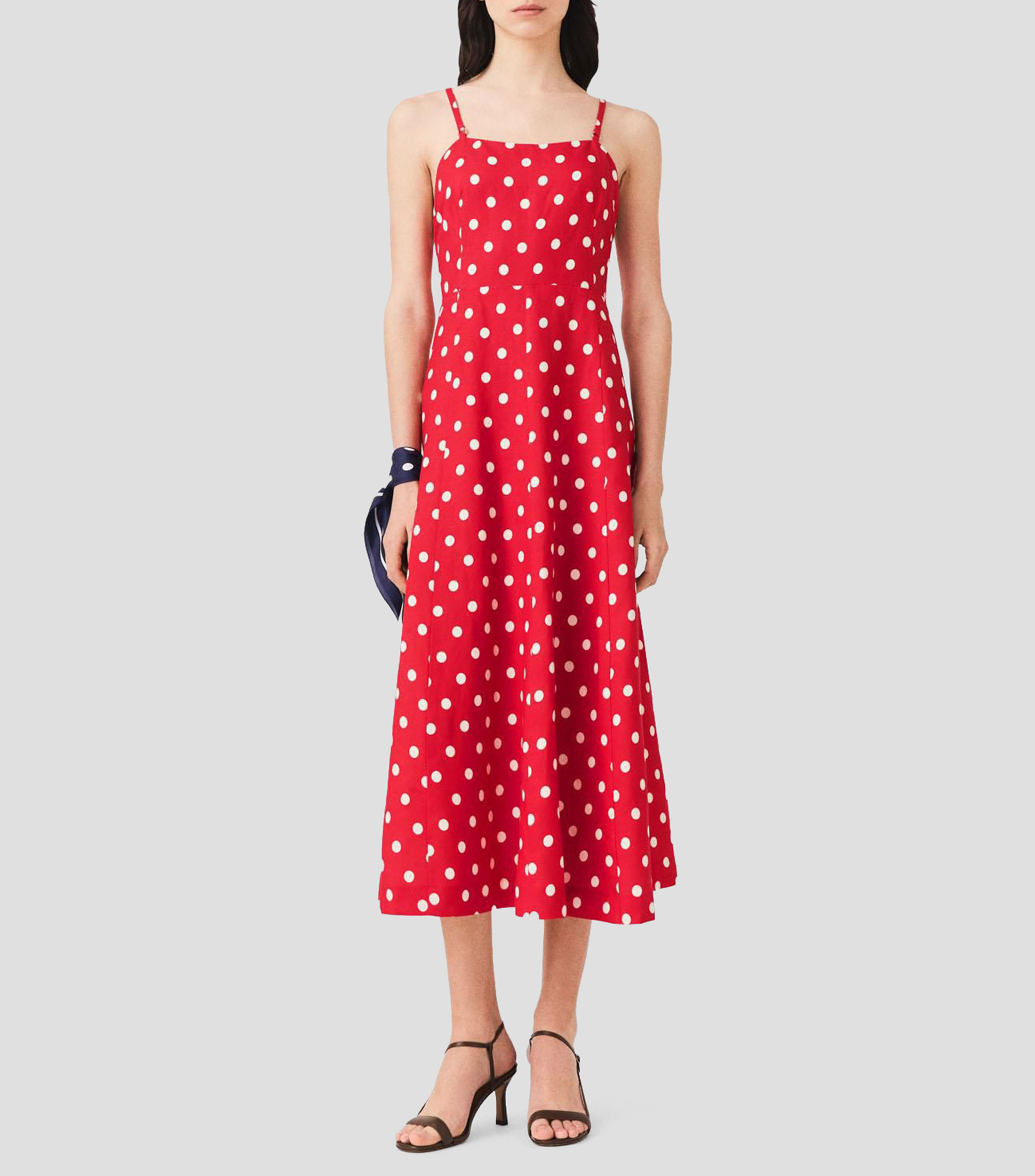 Vestido largo estampado Mujer