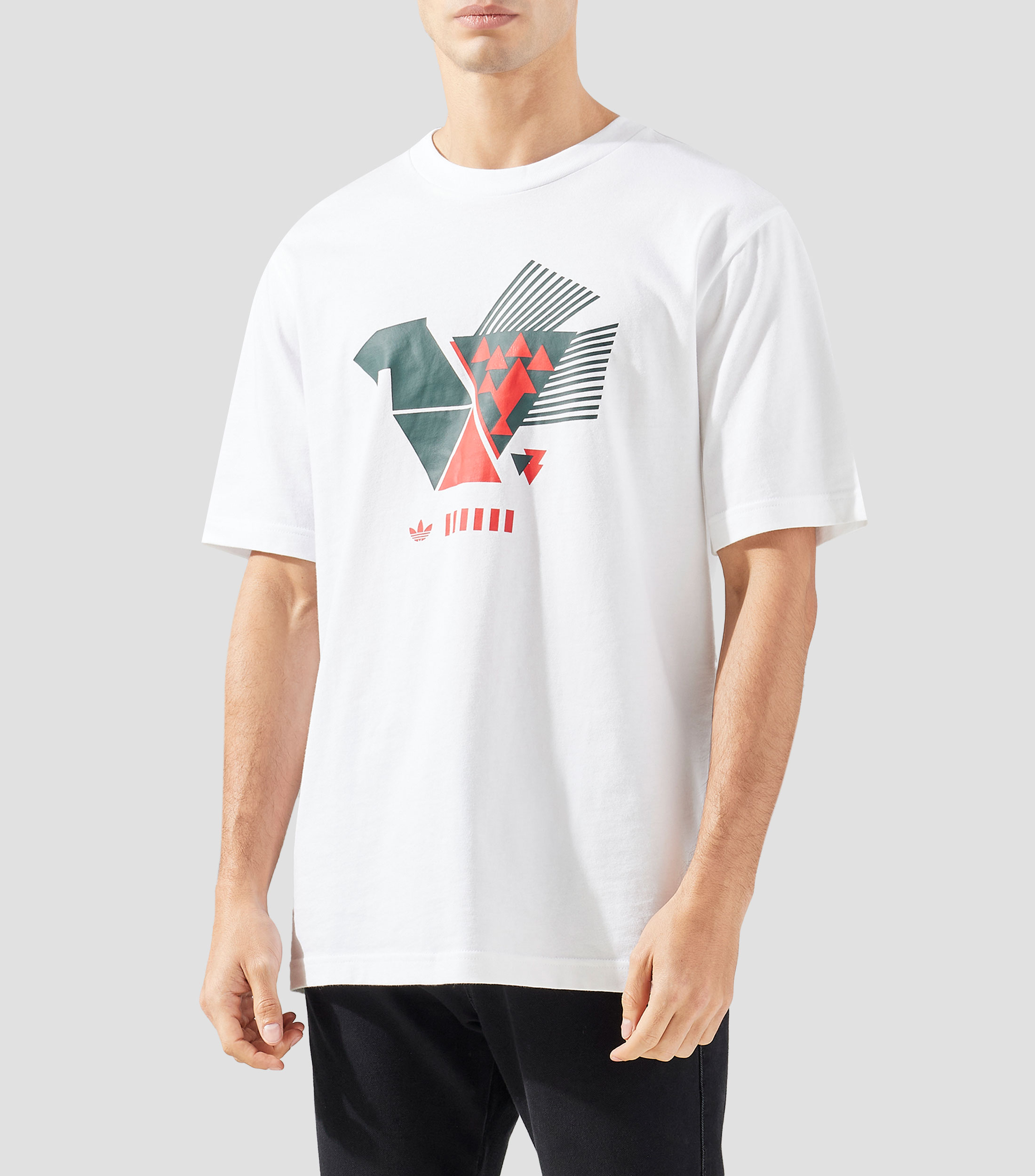 Playera cuello redondo manga corta estampada Hombre