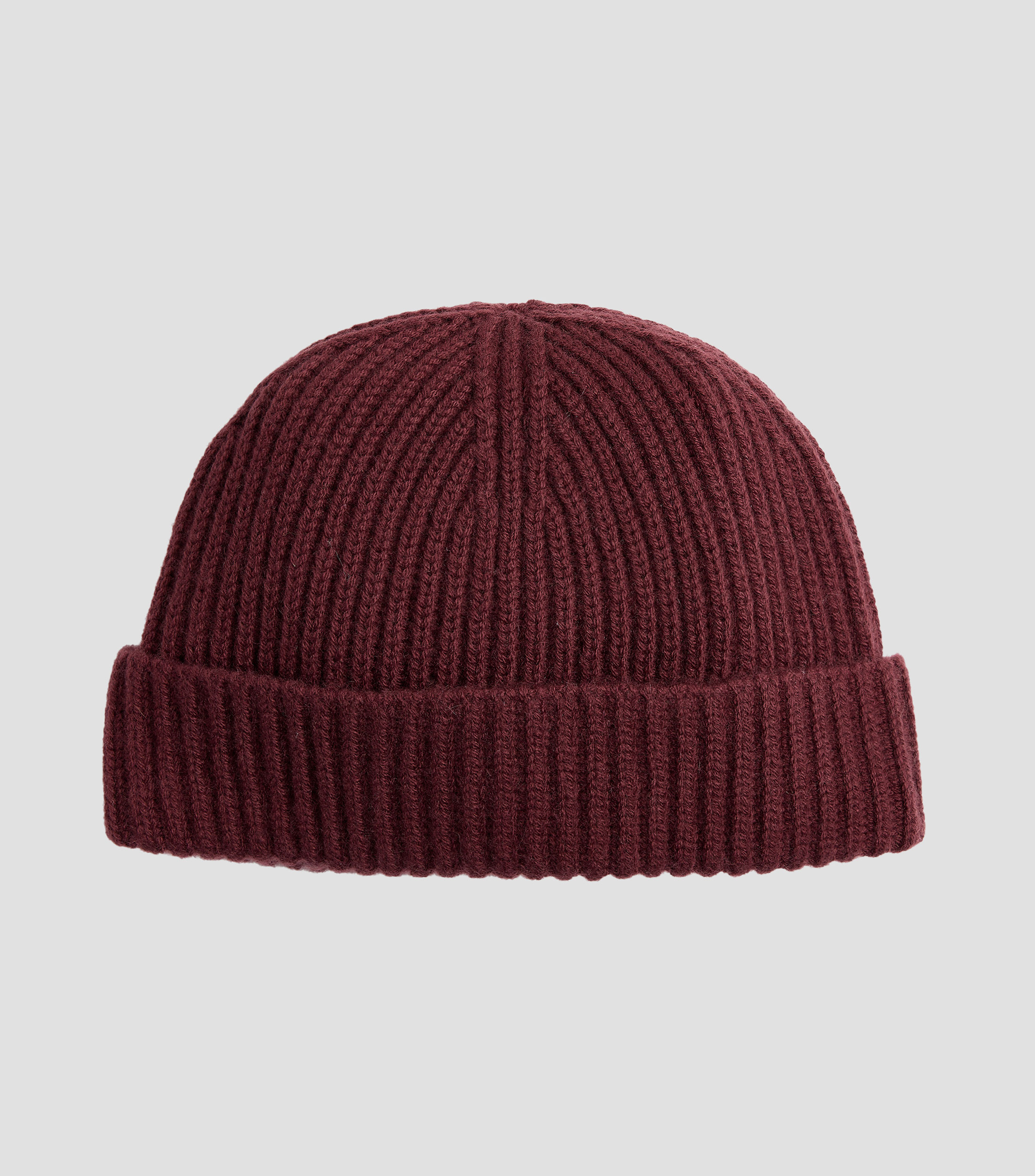 Gorro en tejido de punto canalado Hombre