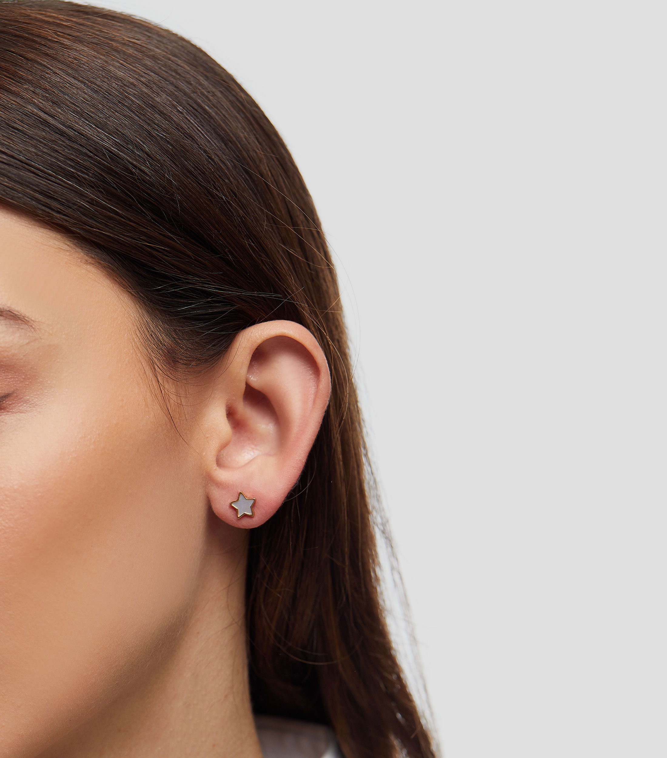 Aretes en oro 18 kilates Estrella XXS Mujer