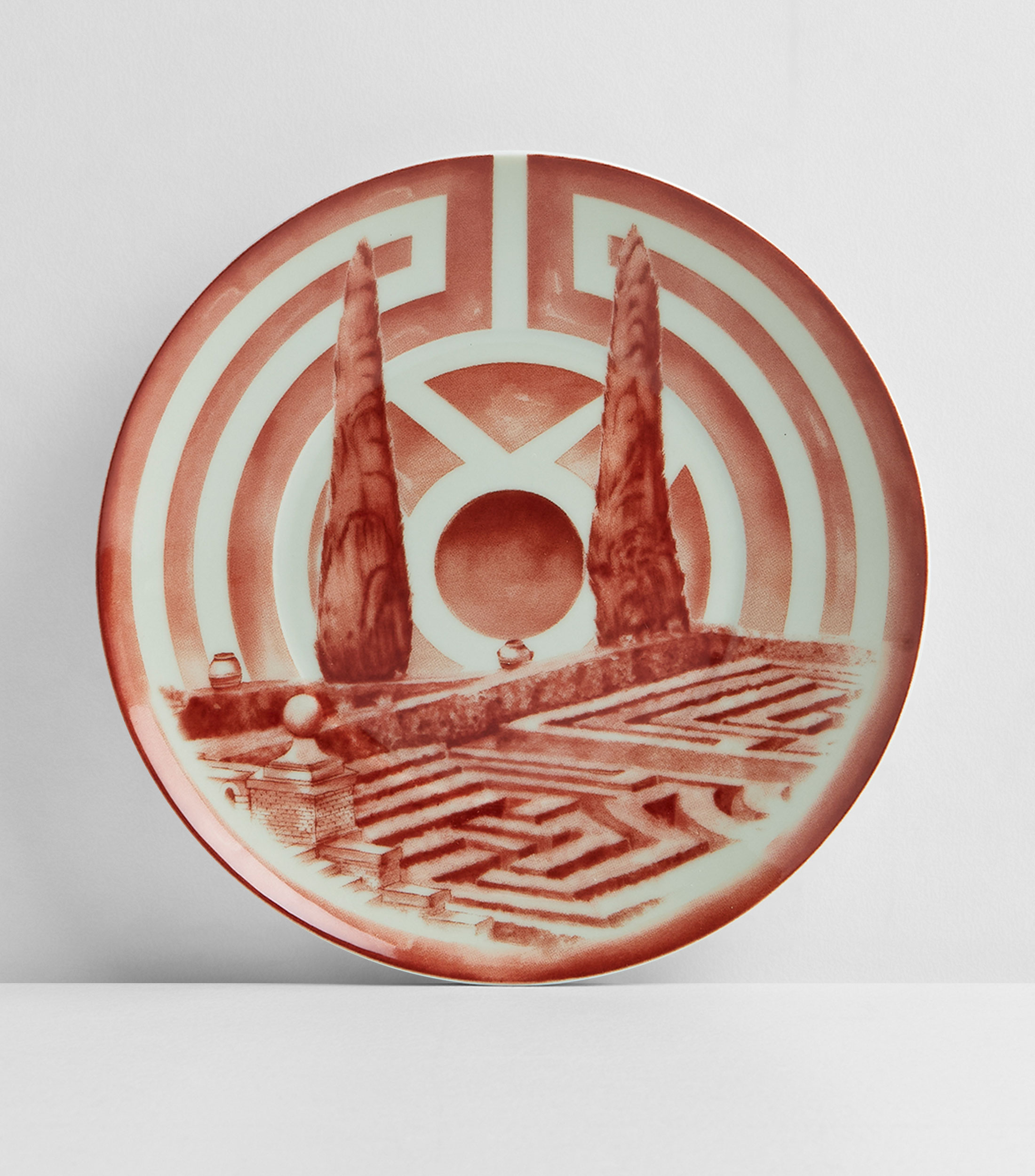 Plato para pan The Meaning paisaje con un laberinto