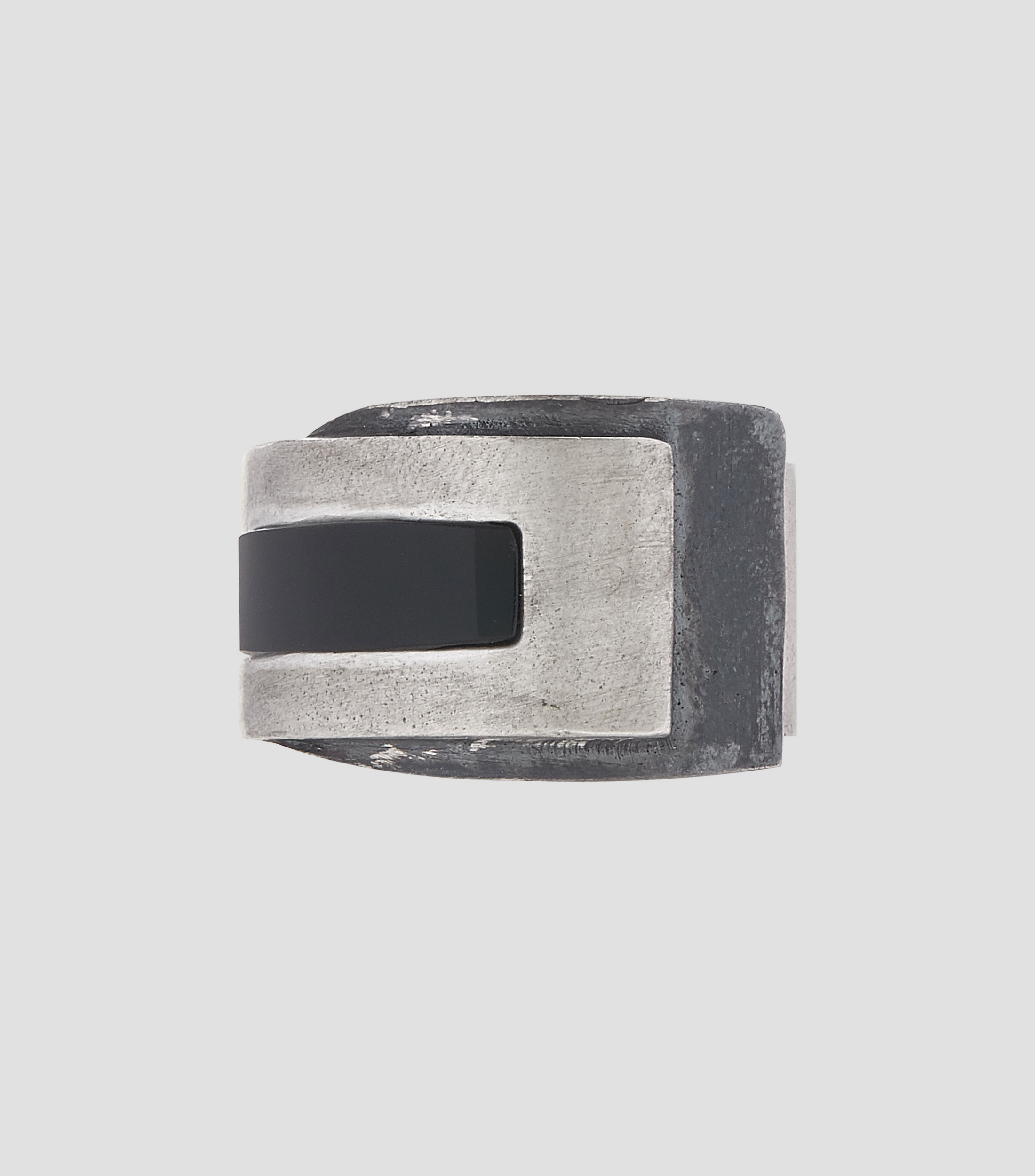 Anillo en plata .925 con estructuras Hombre Talla 26
