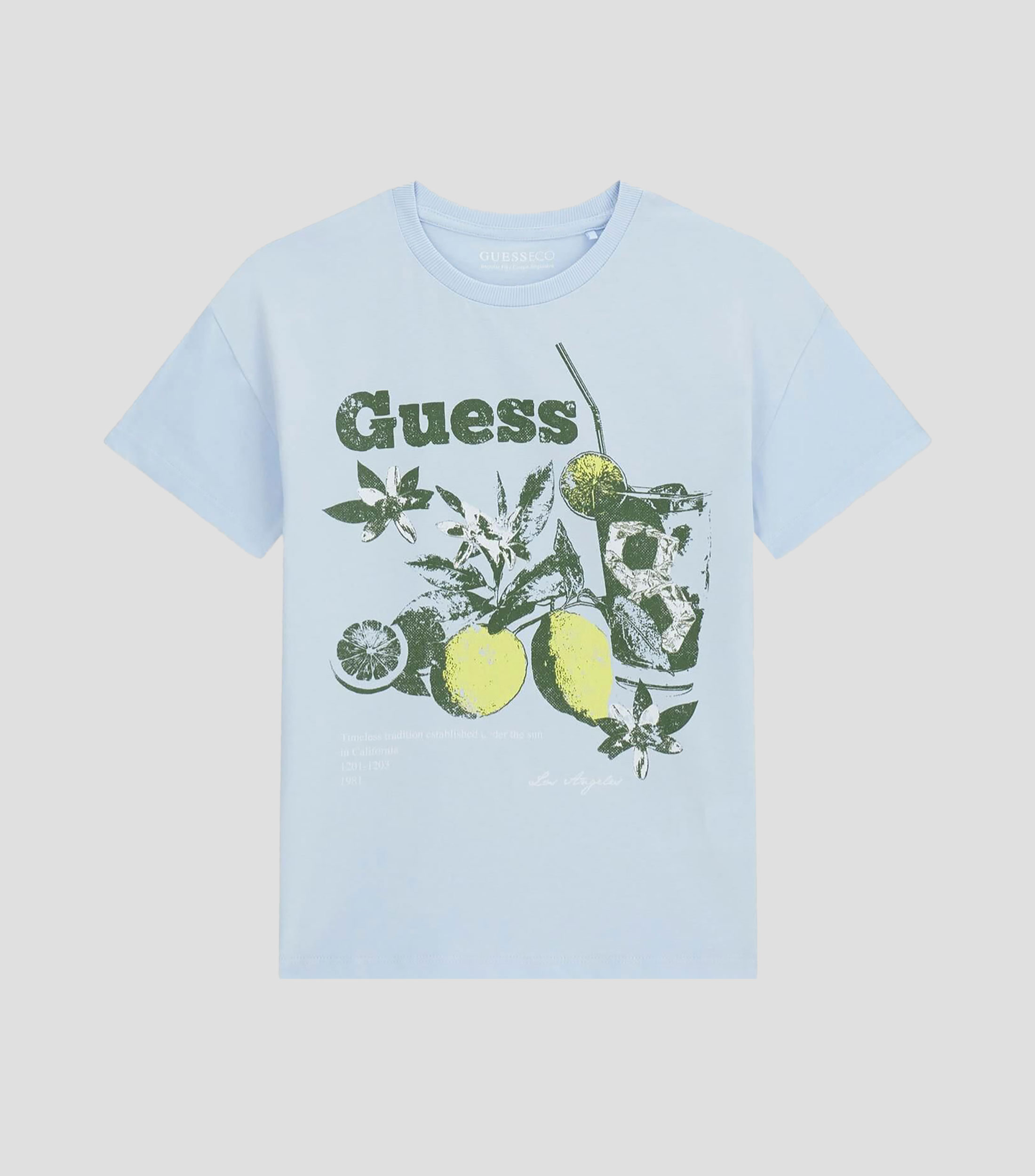 Playera cuello redondo manga corta estampada Niño