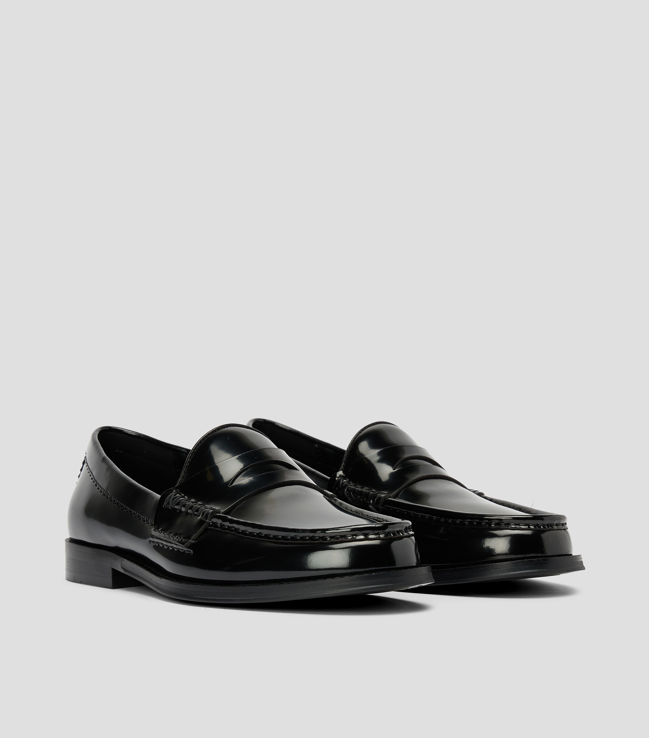 Mocasines Ludovik en piel con tira Hombre