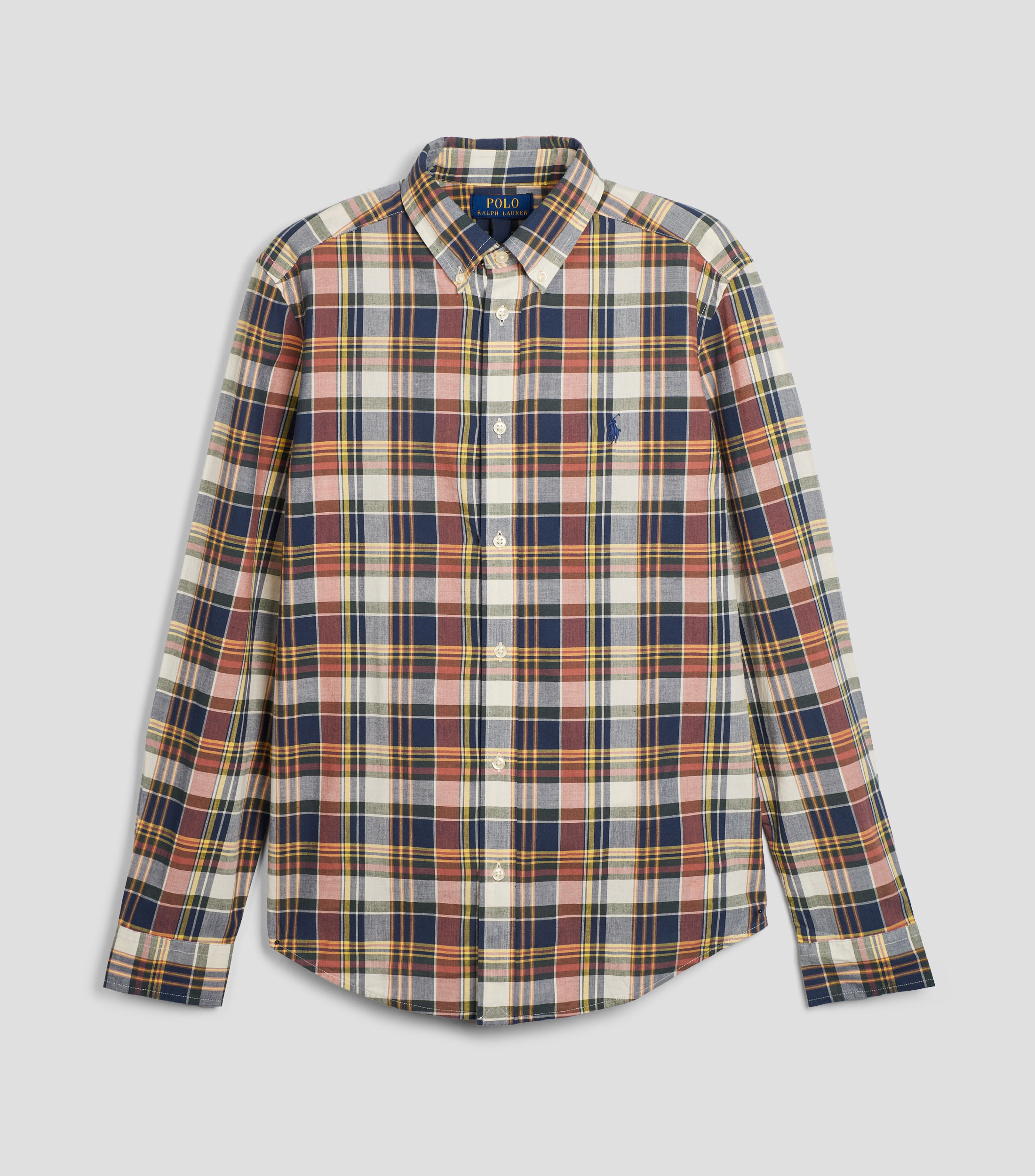Camisa con cuadros manga larga Niño