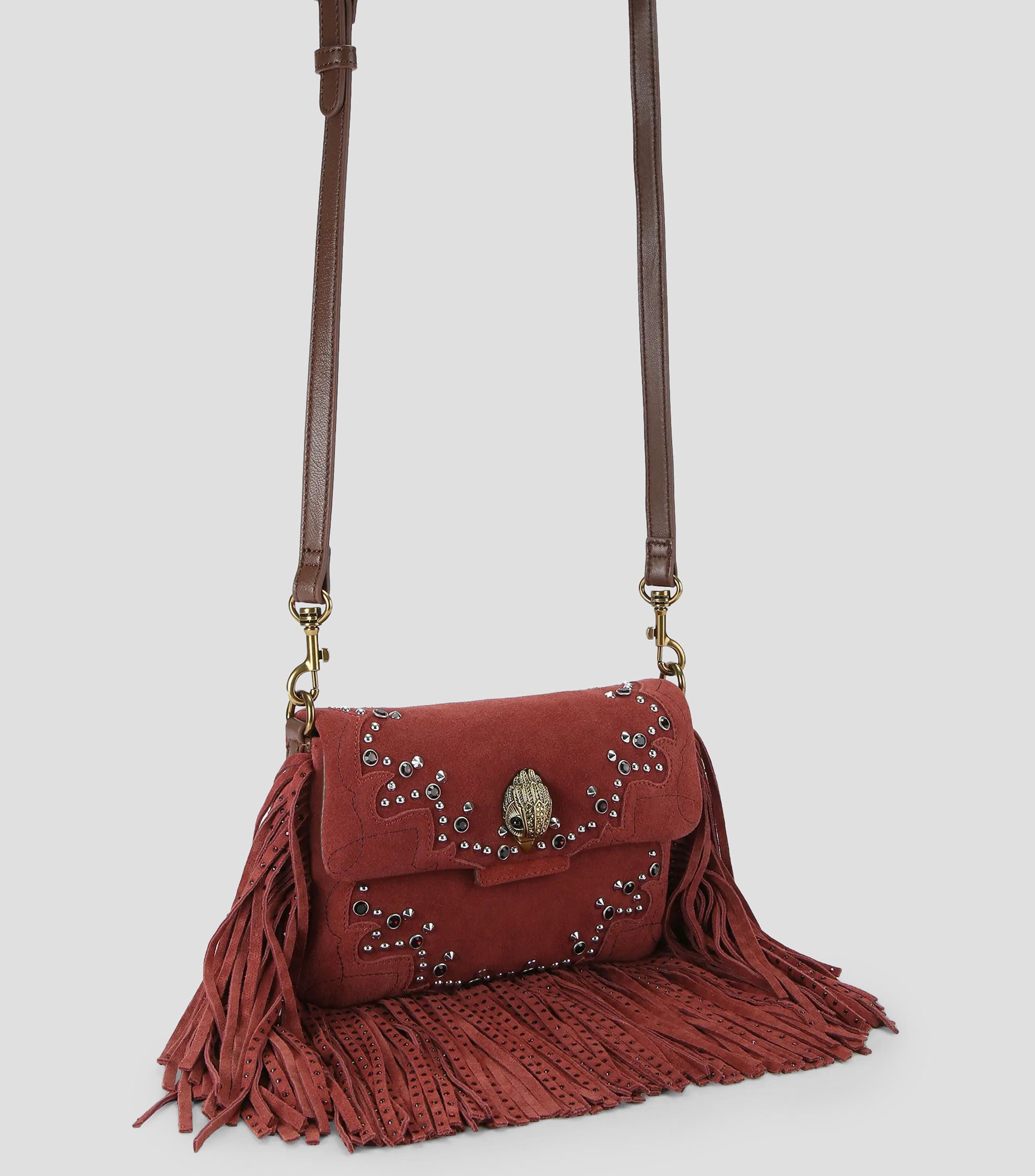 Bolsa Shoulder Oxford Fringe en piel Mujer