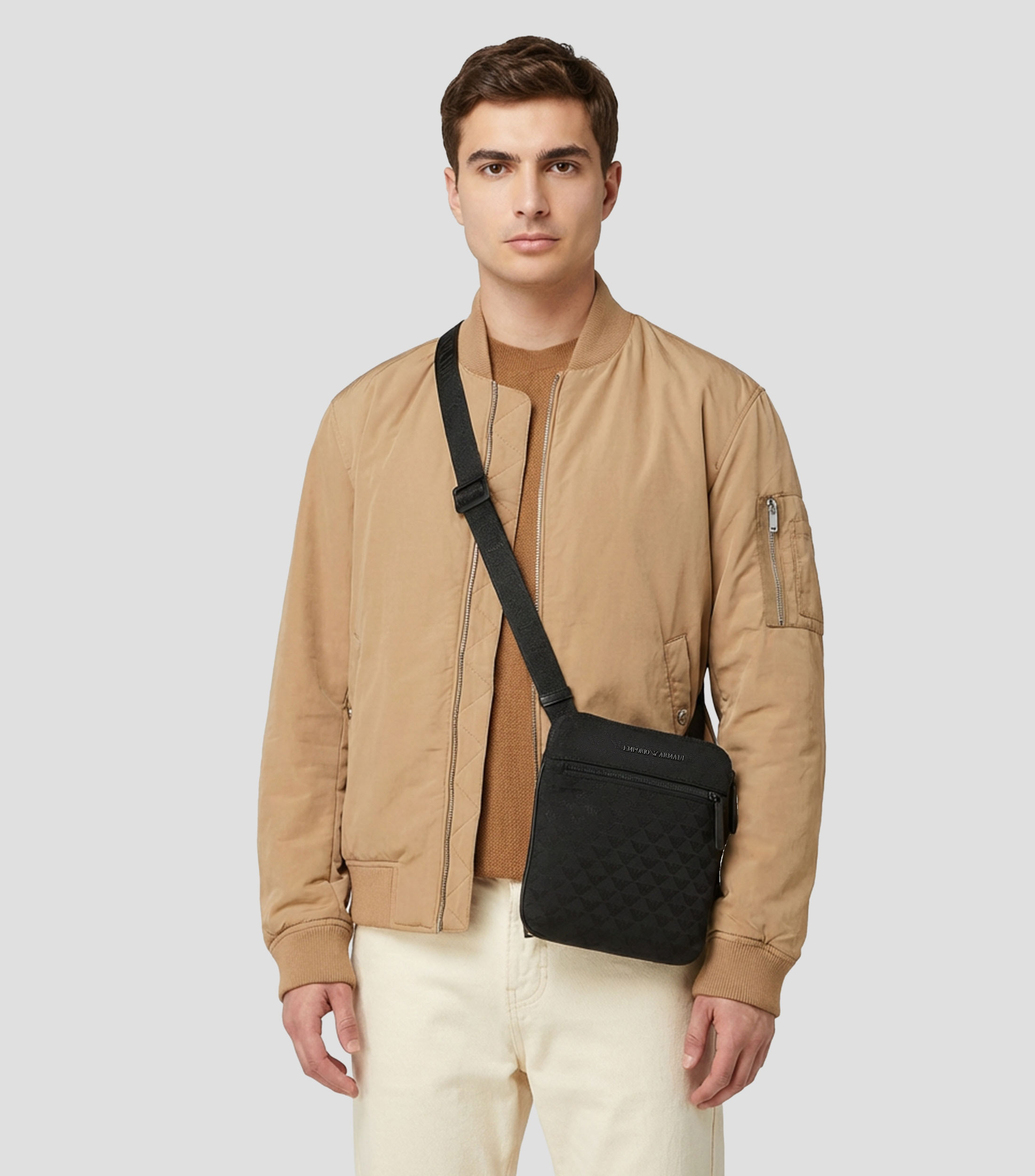 Bolsa Messenger negra Hombre