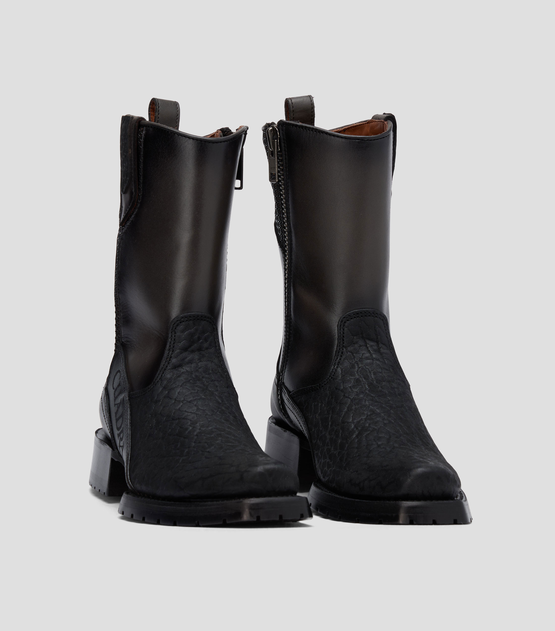 Botas medias en piel Hombre