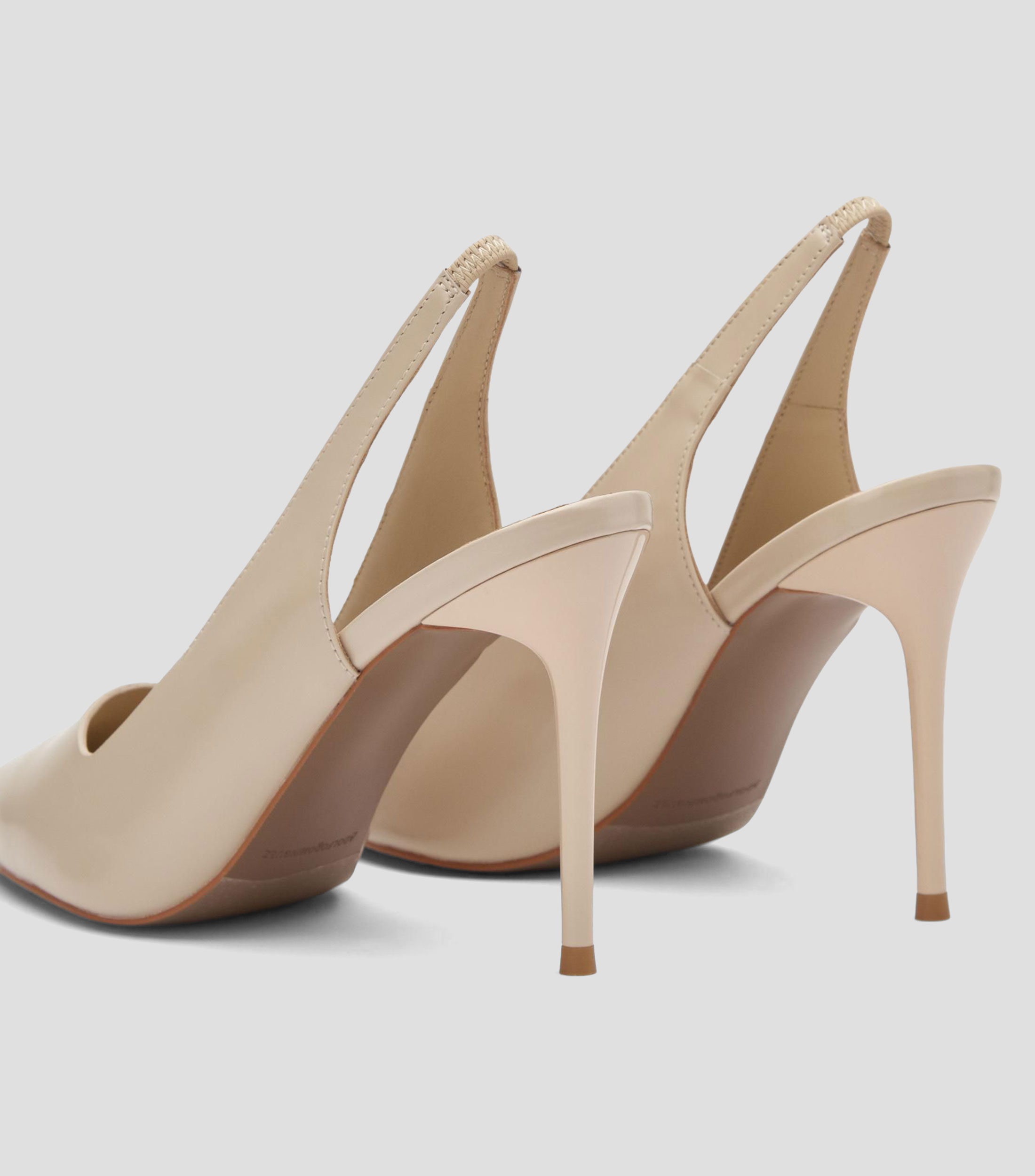 Zapatillas Slingback de tacón alto de aguja Mujer