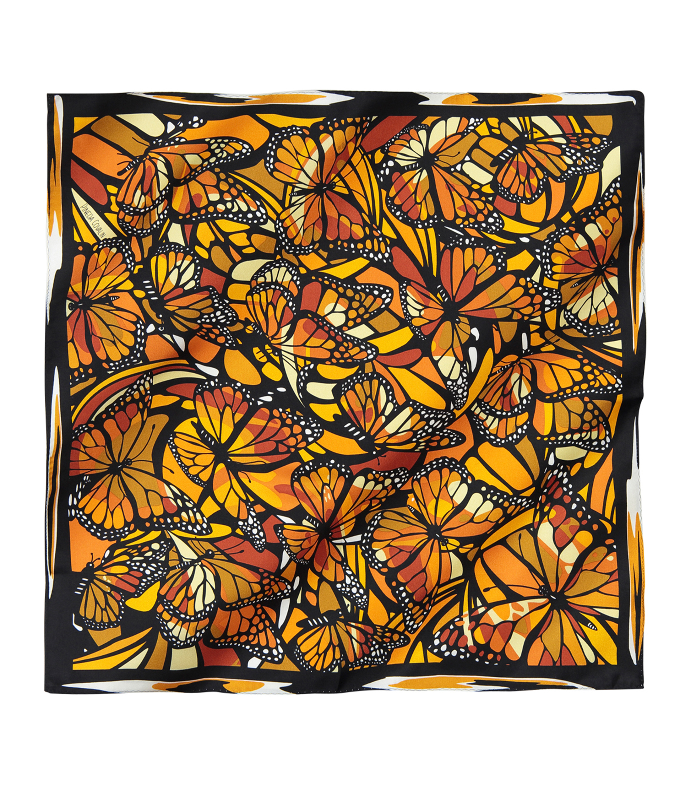 Mascada multicolor con mariposas Mujer