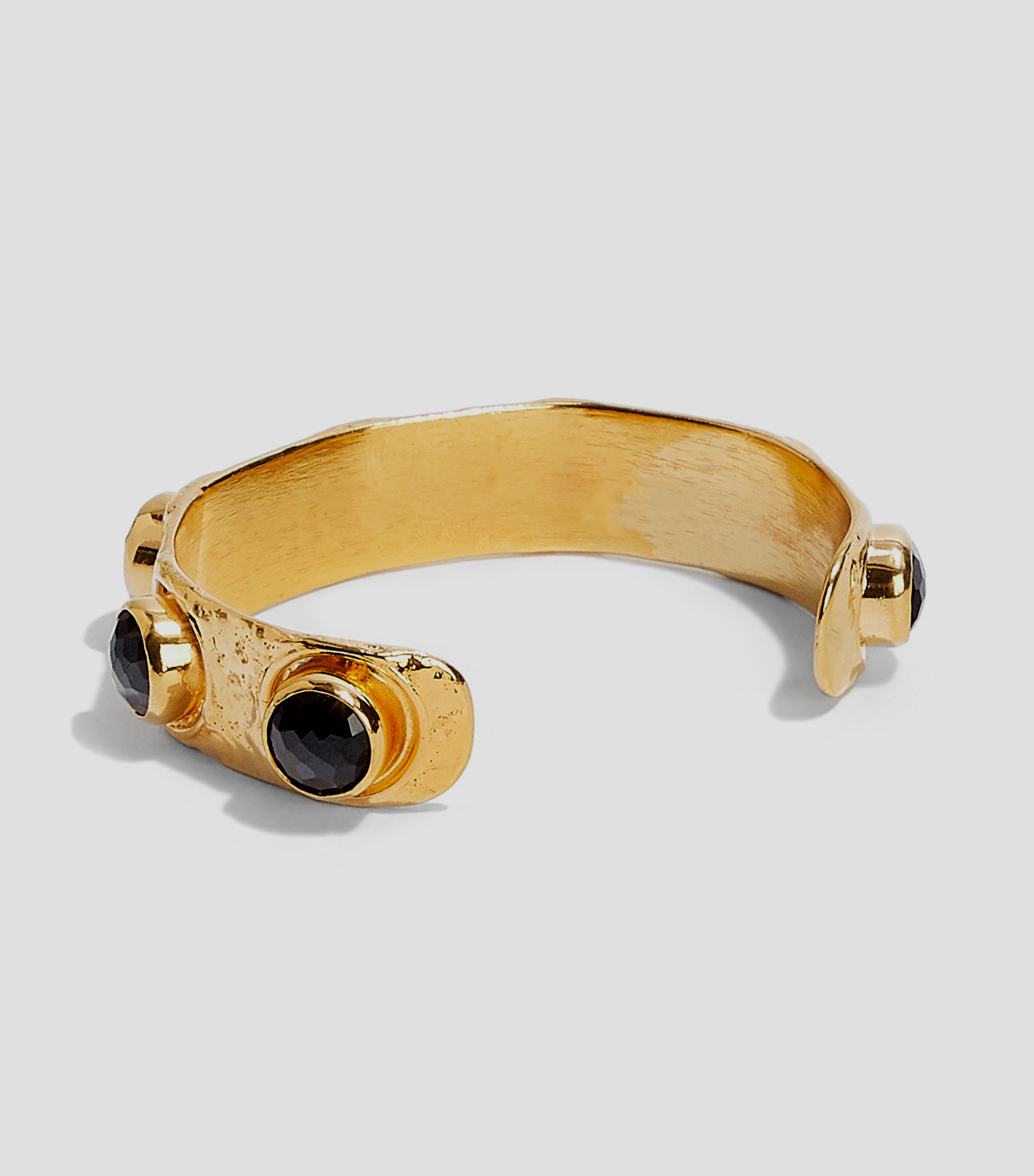 Brazalete Cuf Chorreda Jumbo Piedras Mujer