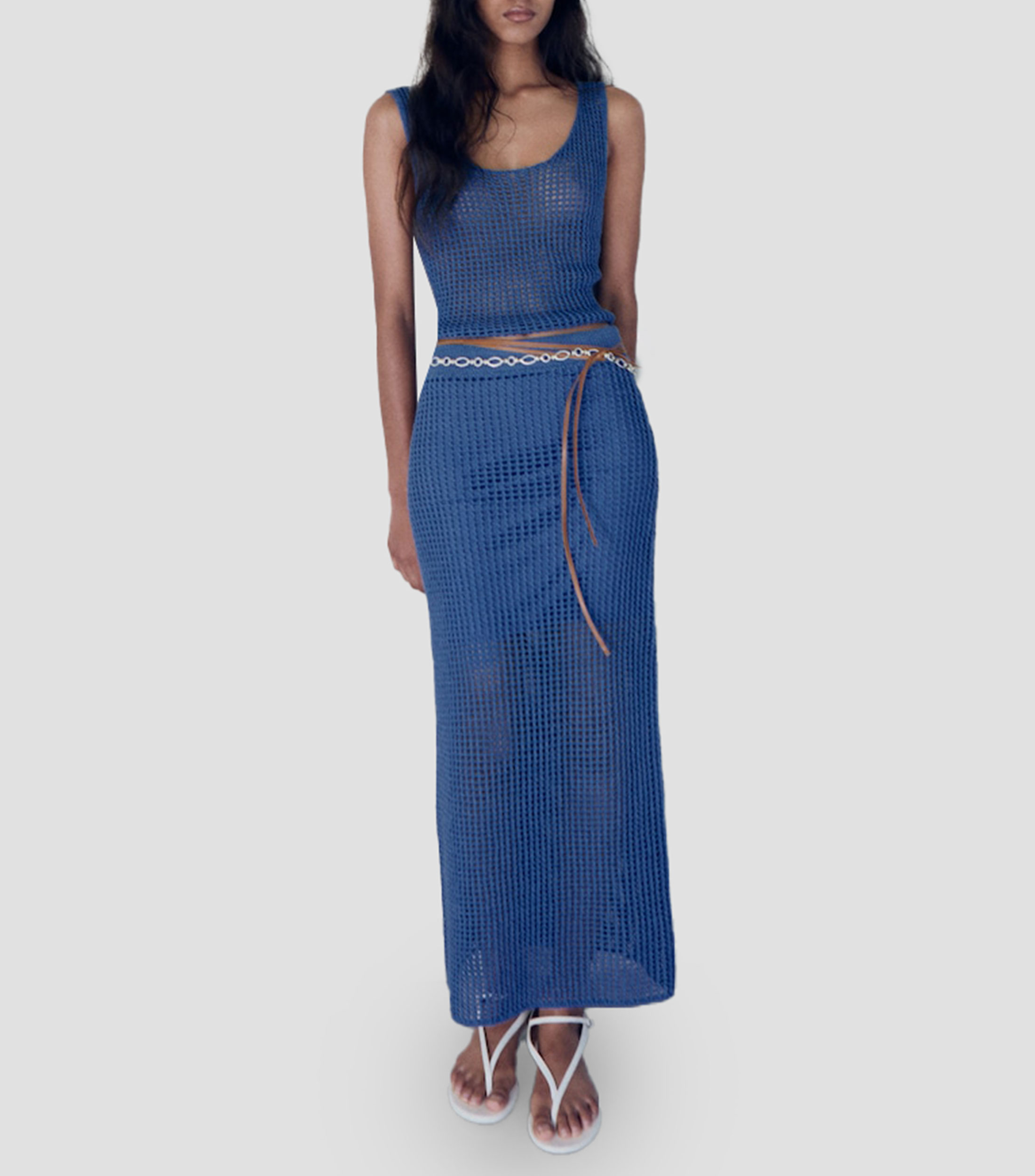Top cuello redondo Mujer