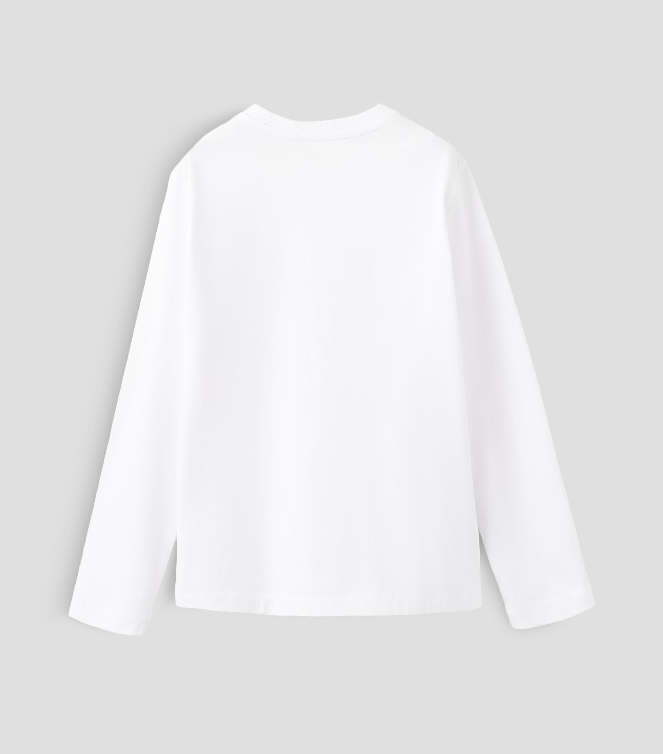 Playera cuello redondo manga larga liso Niño