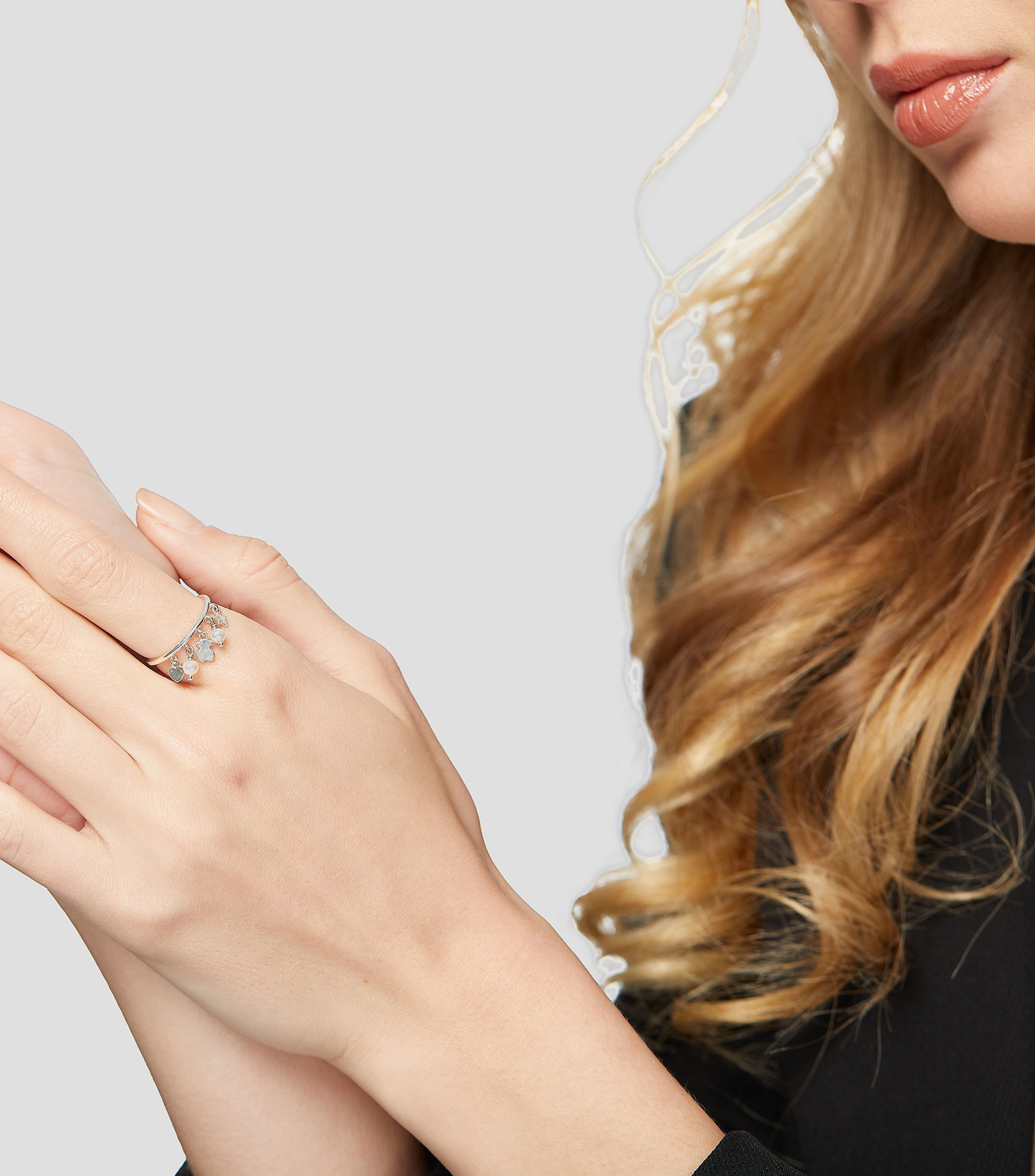 Anillo en plata .925 Cool Joy con perlas Mujer Talla 7
