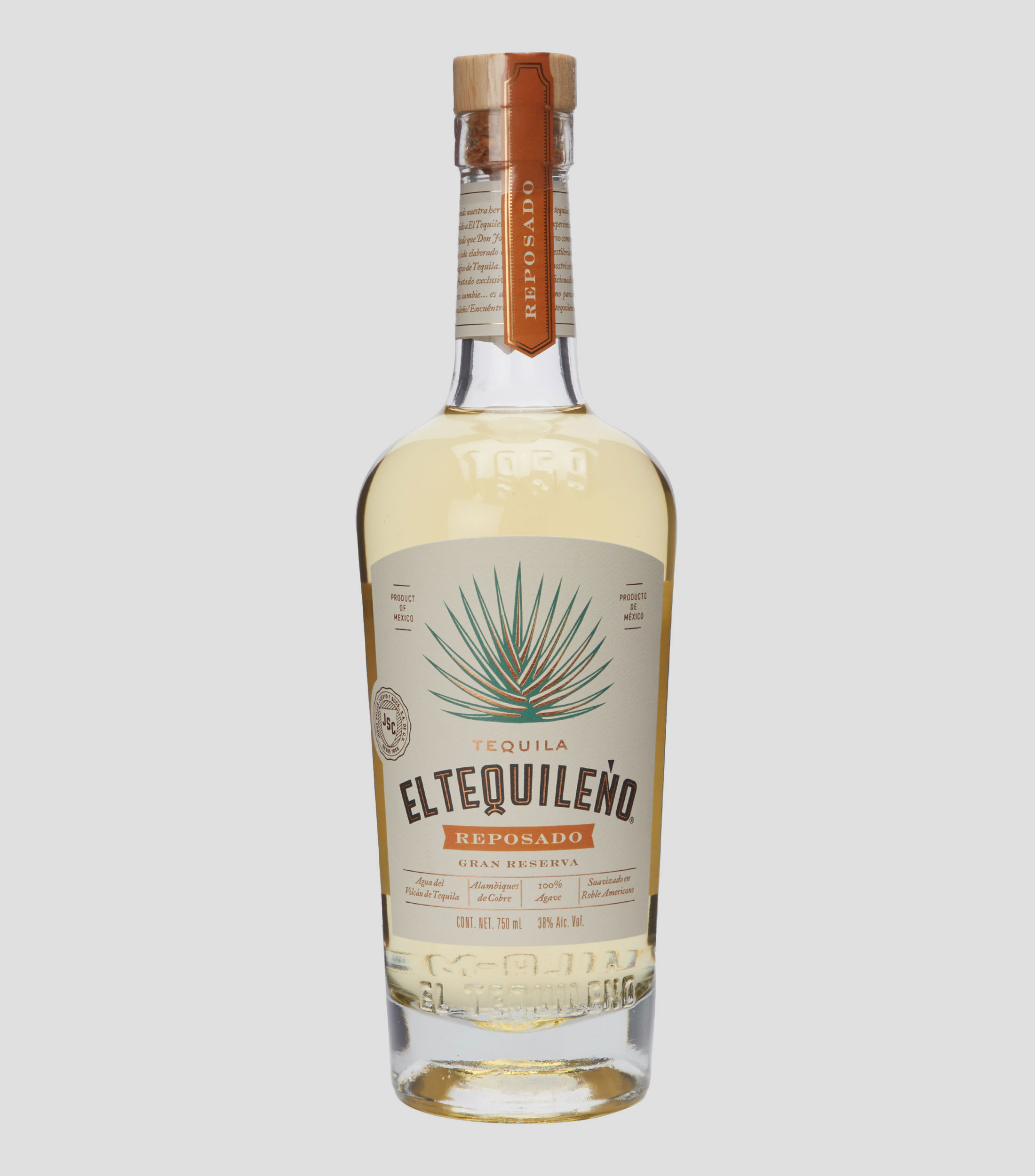 Tequila reposado Gran Reserva El Tequileno, 750 ml