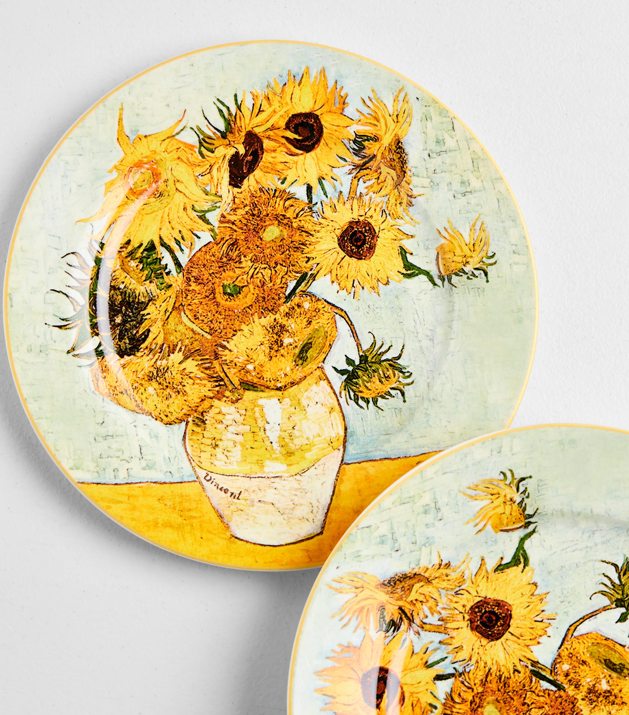 Set 2 platos Girasoles Van Gogh