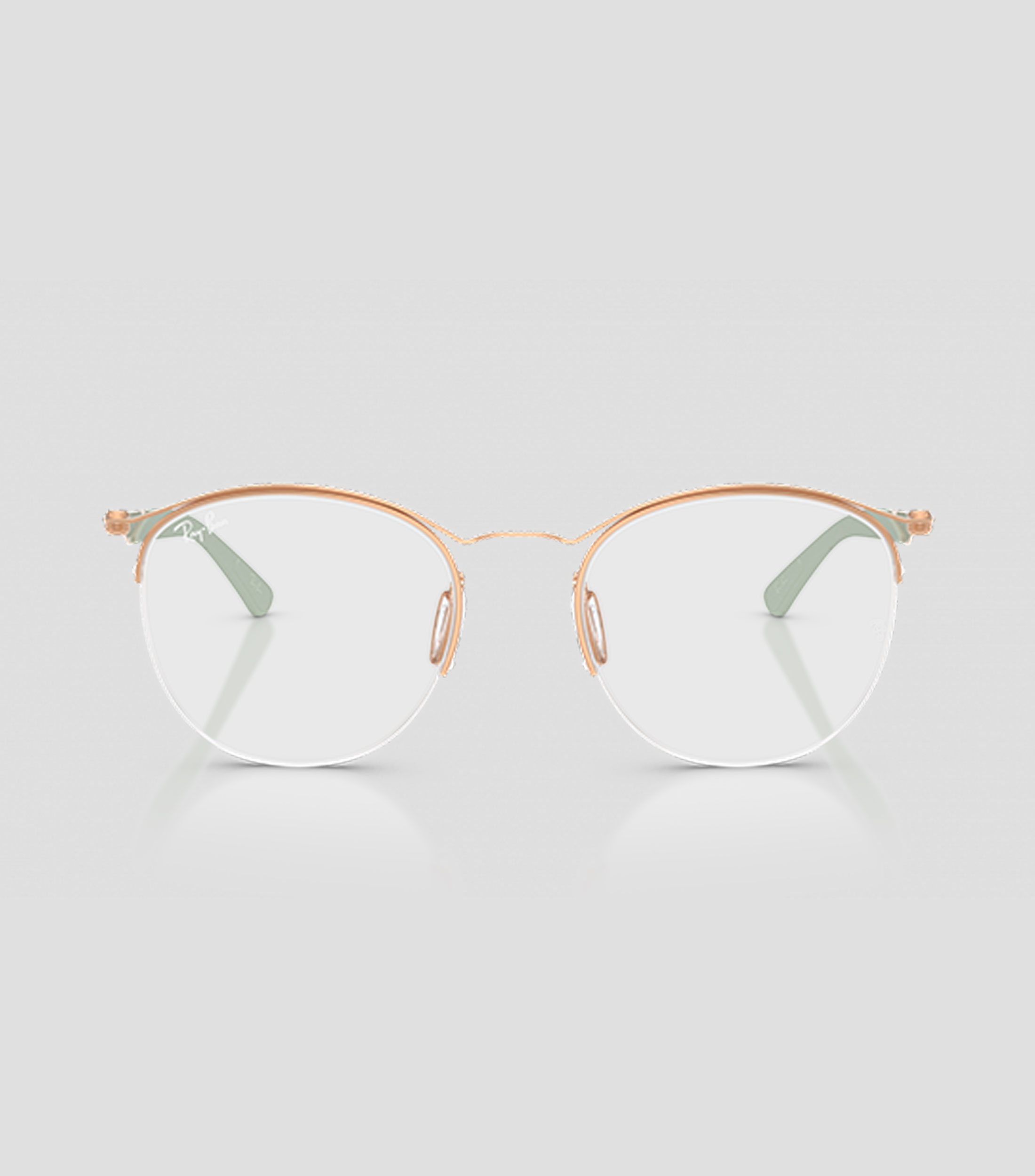 Lentes Oftálmicos redondos color oro rosa Unisex