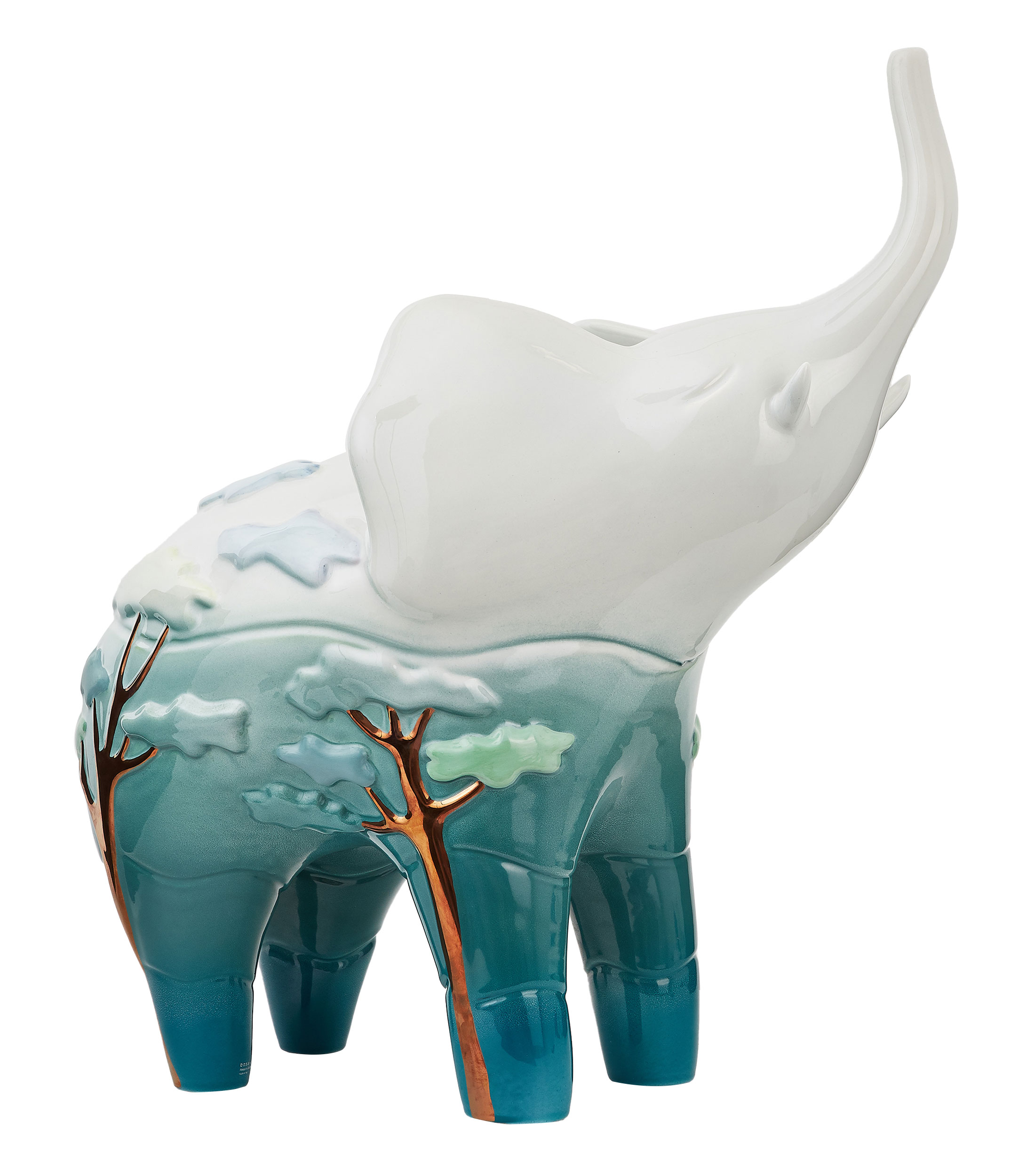 Figura decorativa Elefante Surus en cerámica