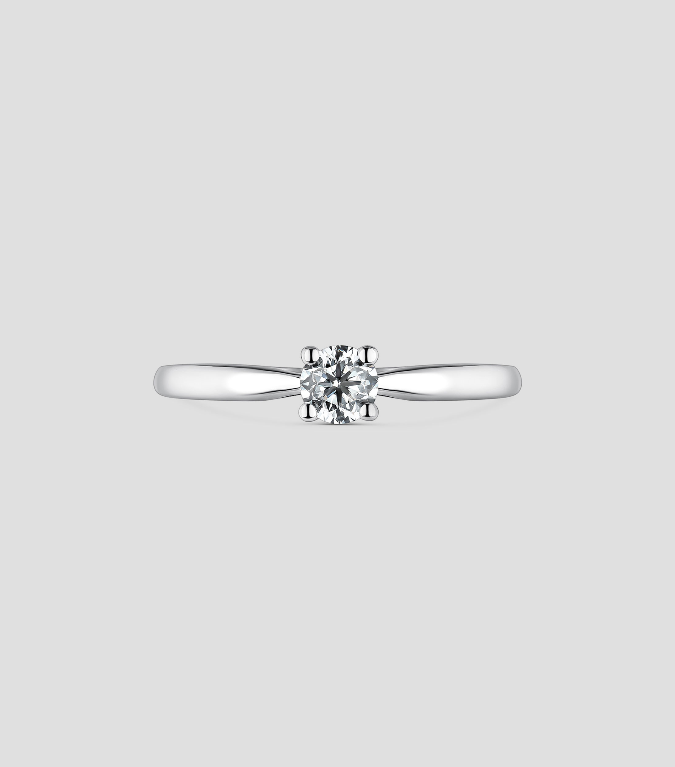 Anillo en oro blanco 18 Kilates con diamante Mujer