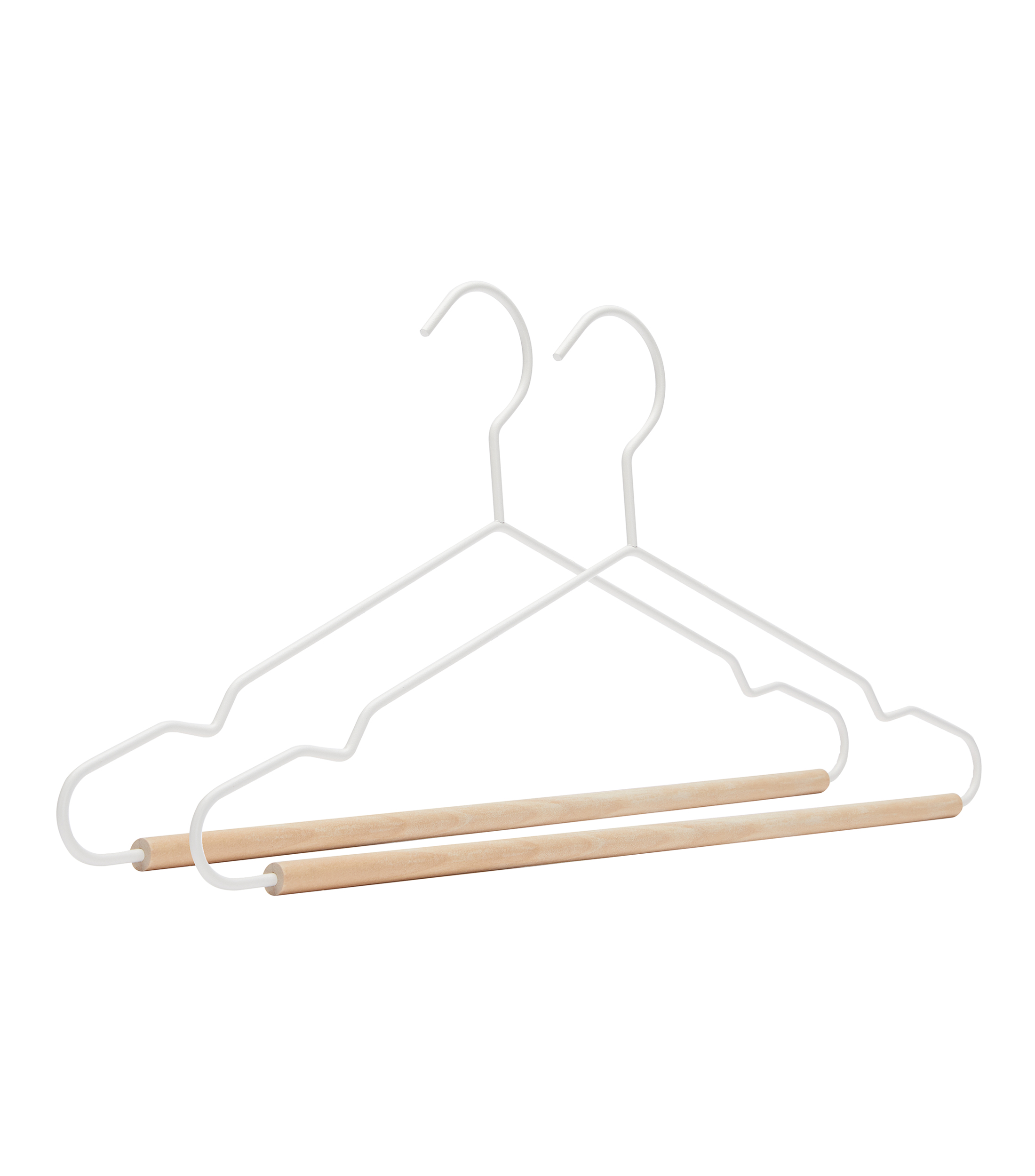 Set de 2 ganchos para ropa en metal