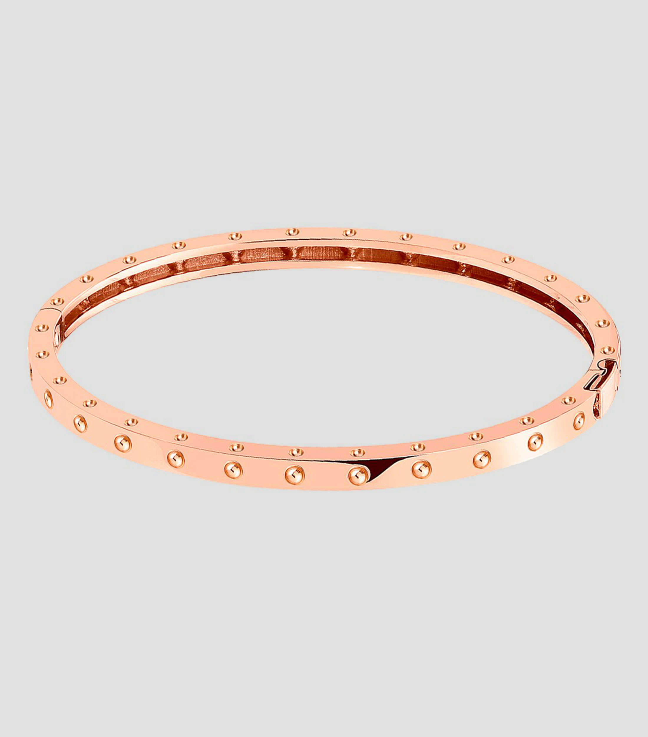 Brazalete en oro rosa con diamantes Mujer