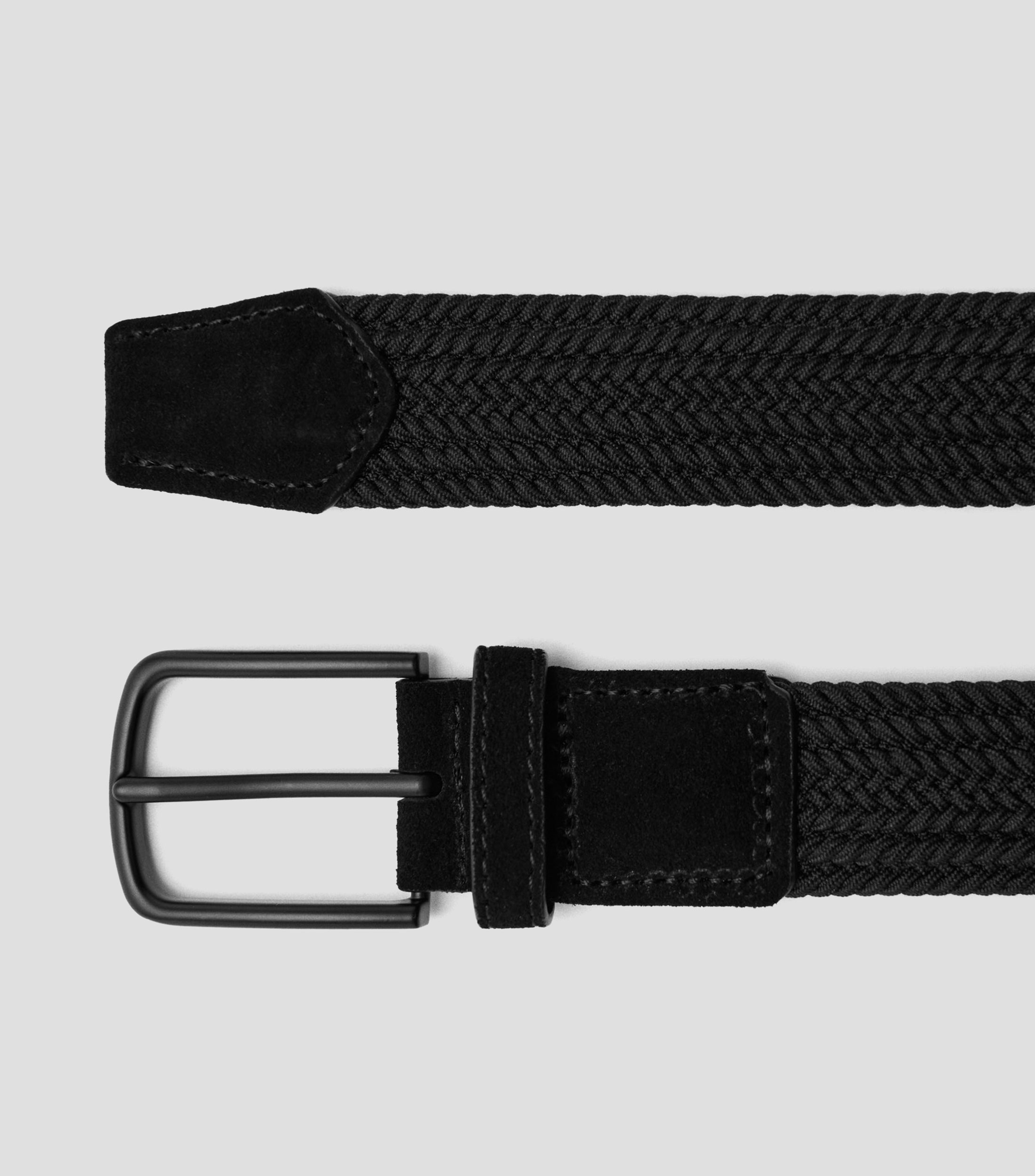 Cinturón en textil casual trenzado Hombre