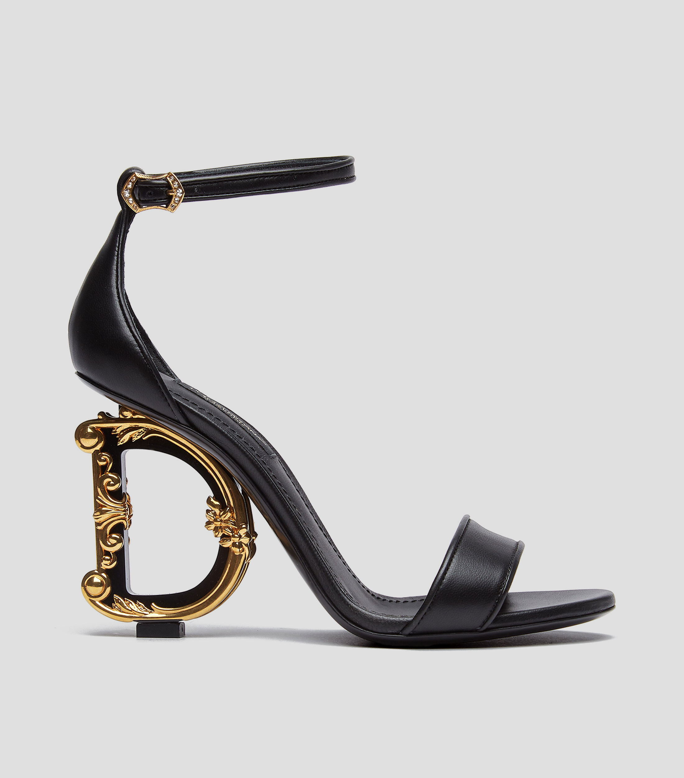Sandalias con tacón medio delgado Mujer