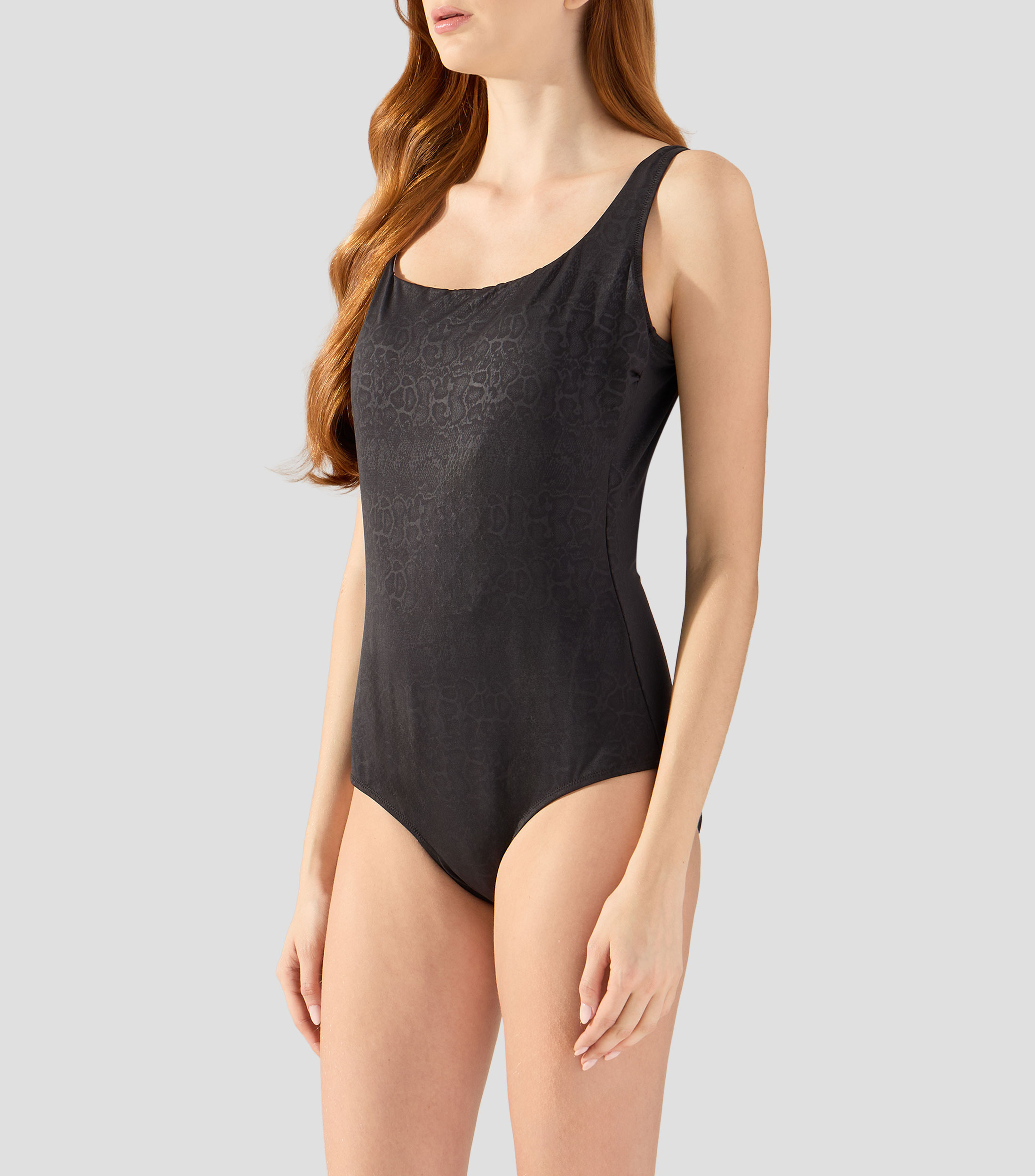 Traje de baño maillot Plain estampado Mujer