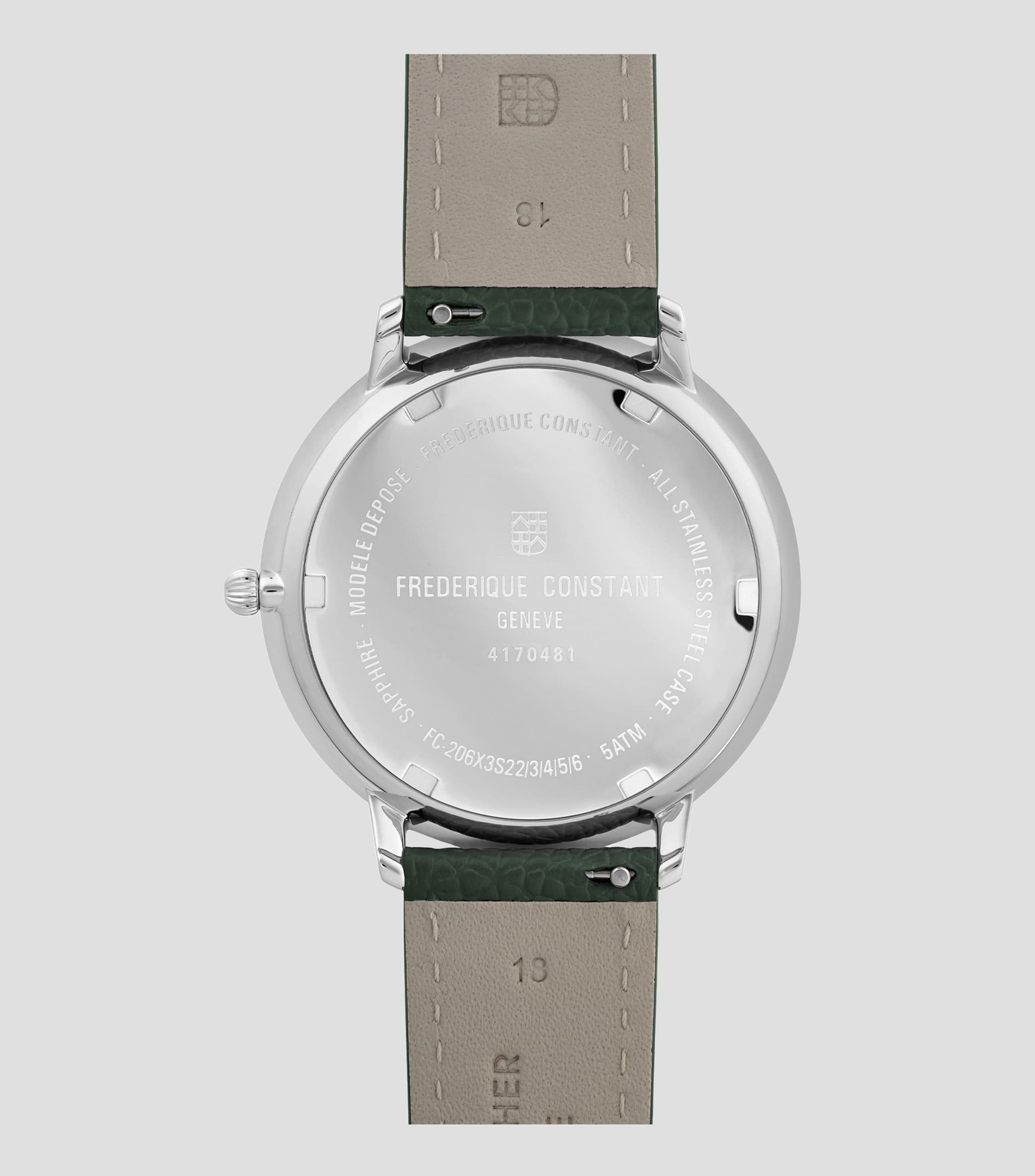 Reloj para Hombre Slimline Moonphase Gent Casual, Plateado