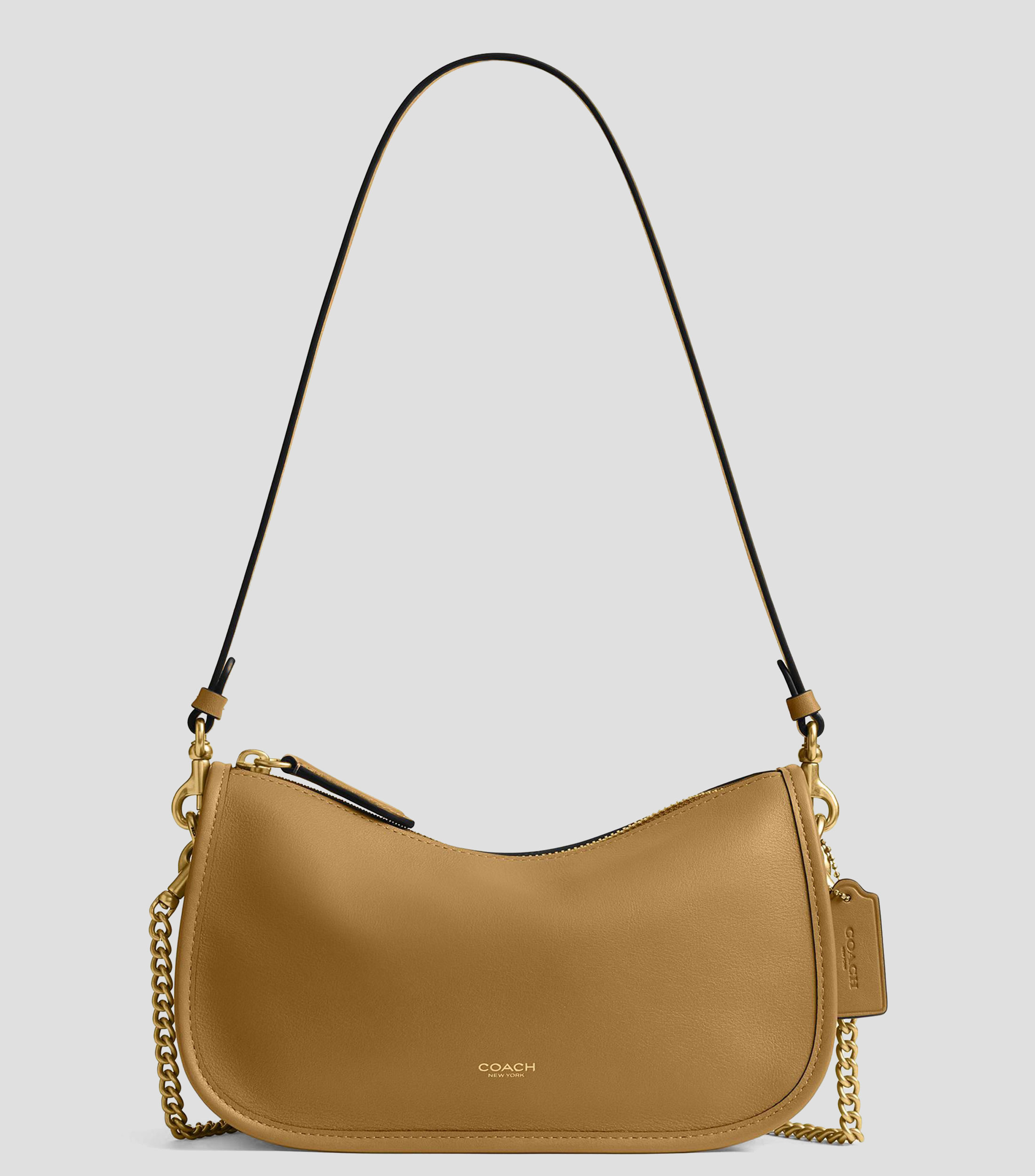 Bolsa shoulder en cuero Waverly lisa Mujer