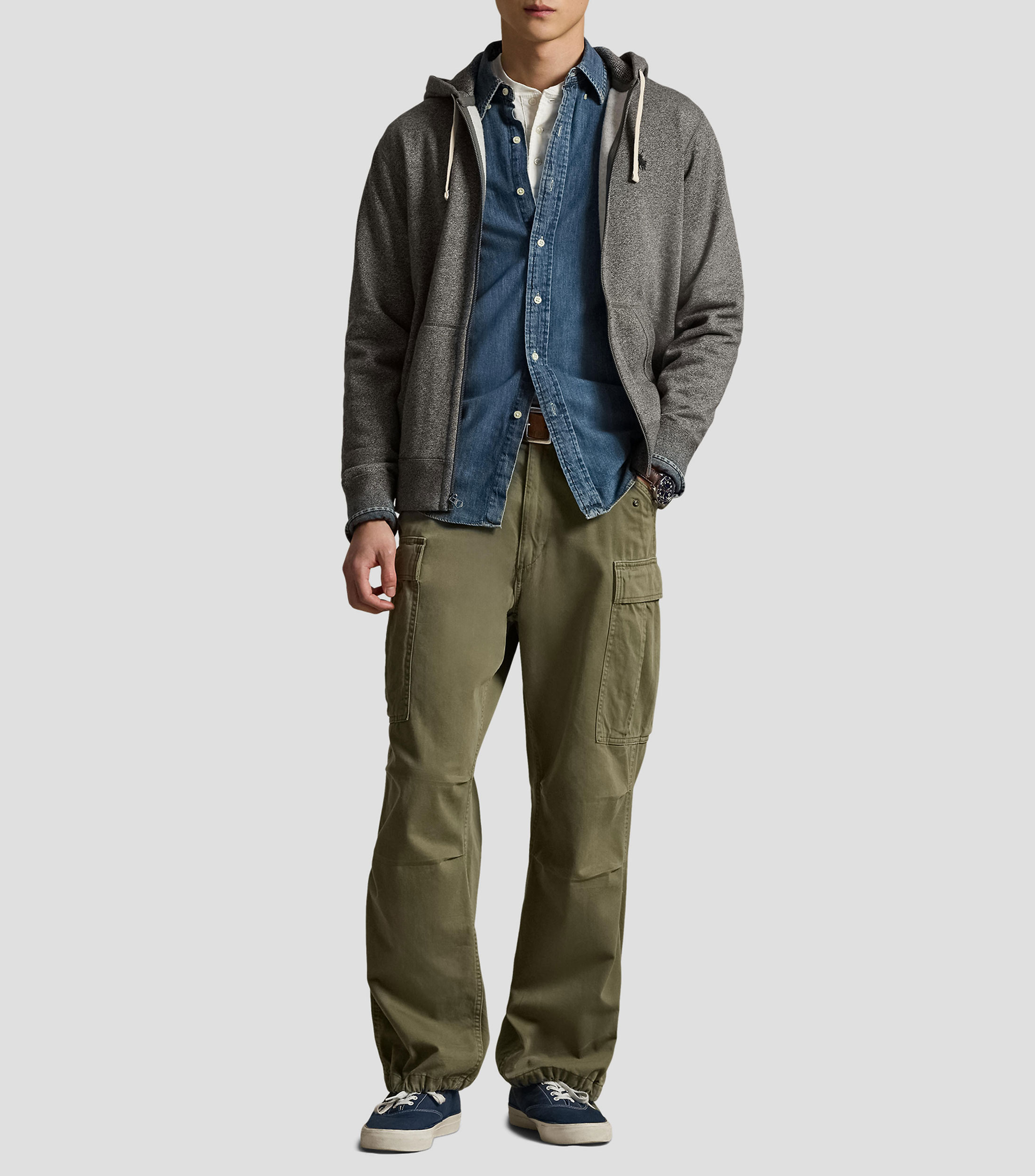 Sudadera con cierre y capucha Hombre
