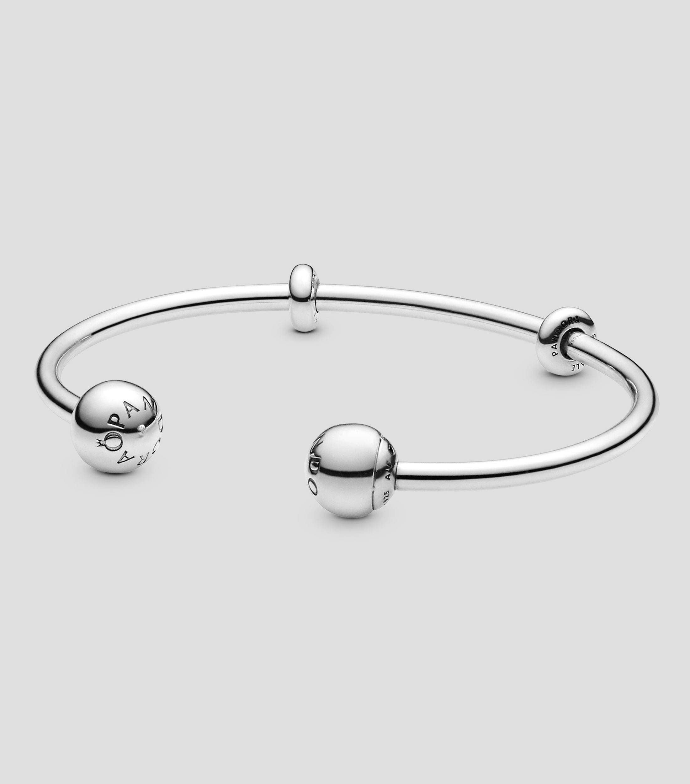 Brazalete abierto en plata .925 Mujer