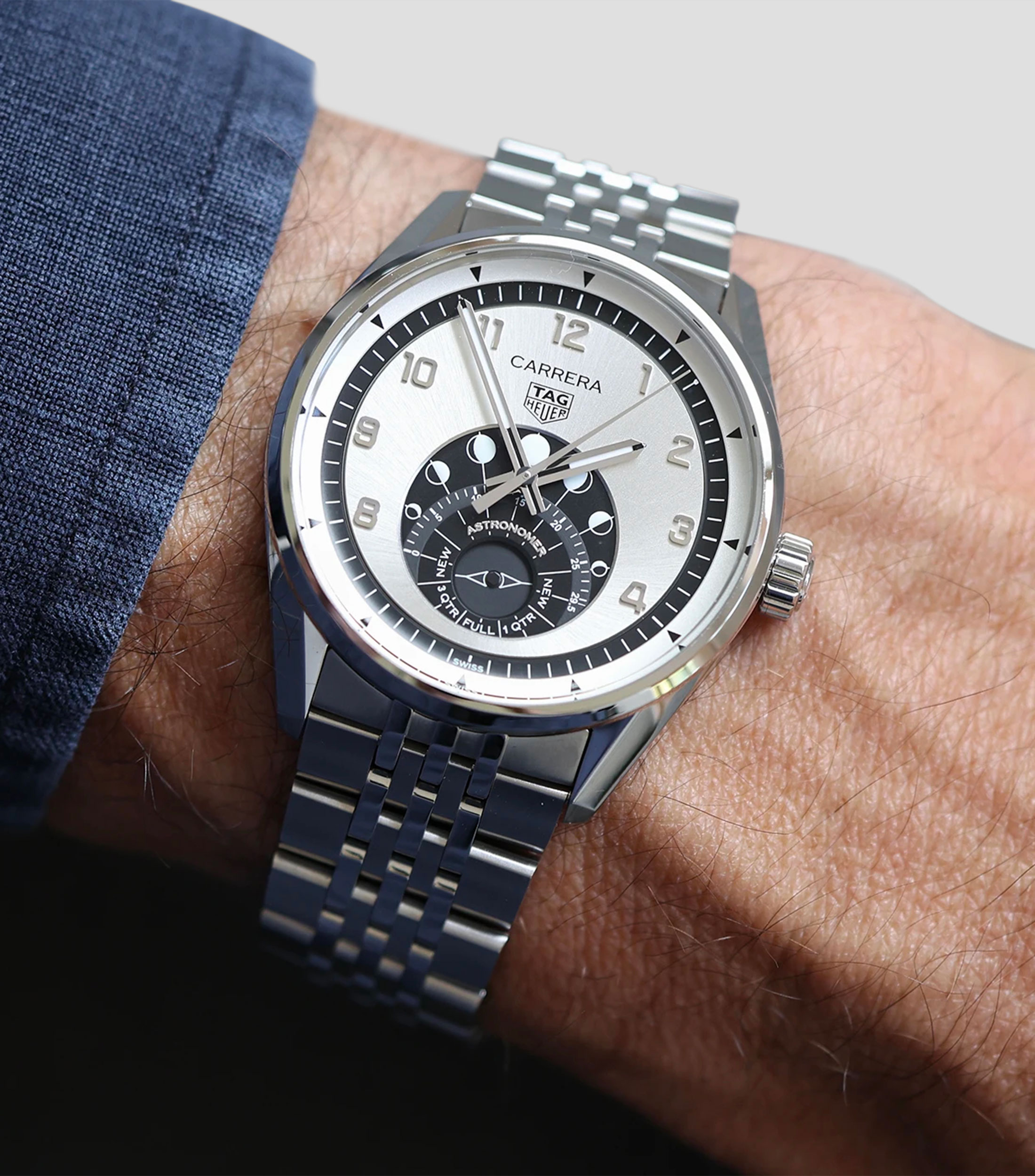 Reloj para Hombre Carrera Casual Plateado