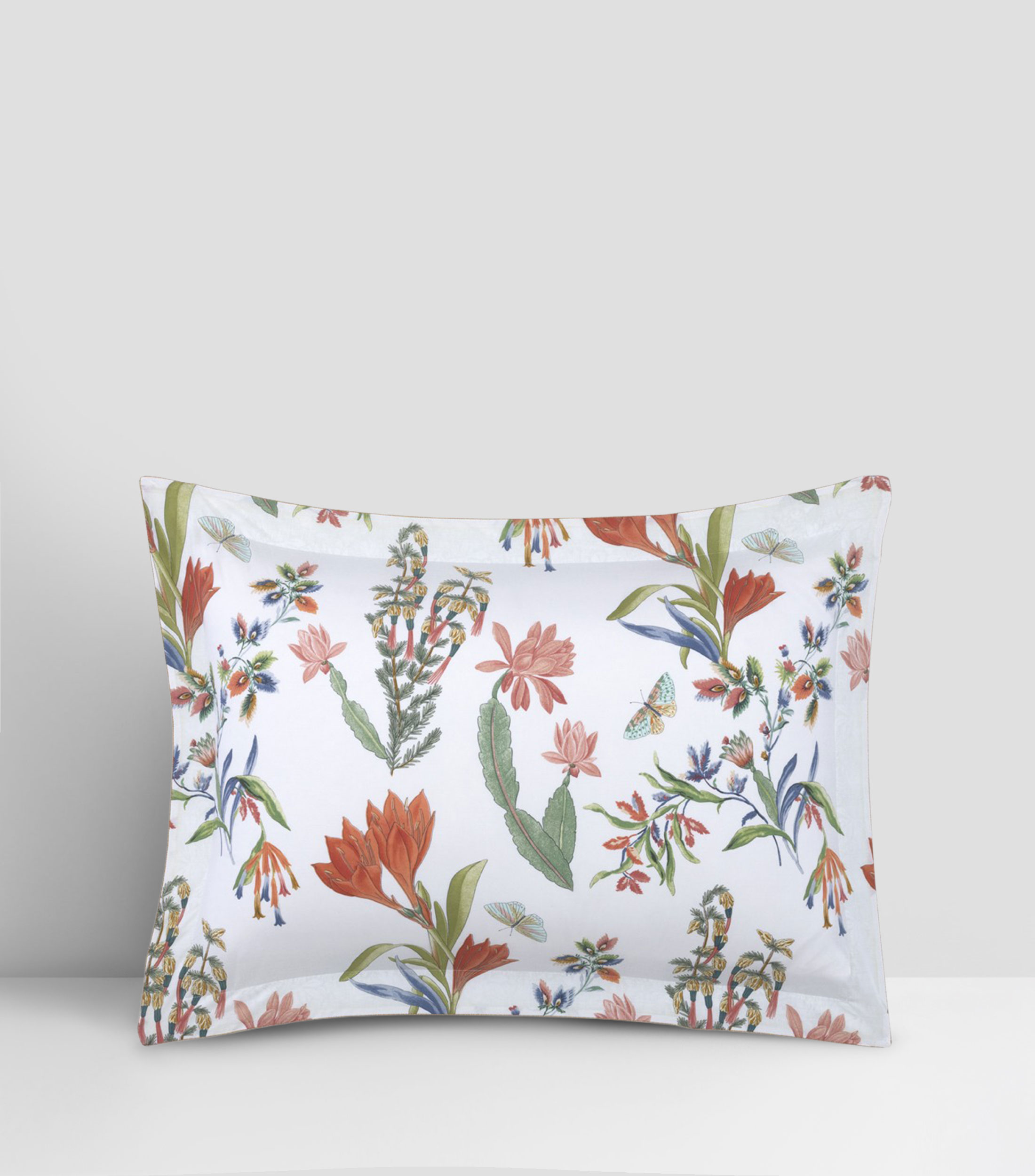 Funda para almohada king size en algodón orgánico Èze multicolor