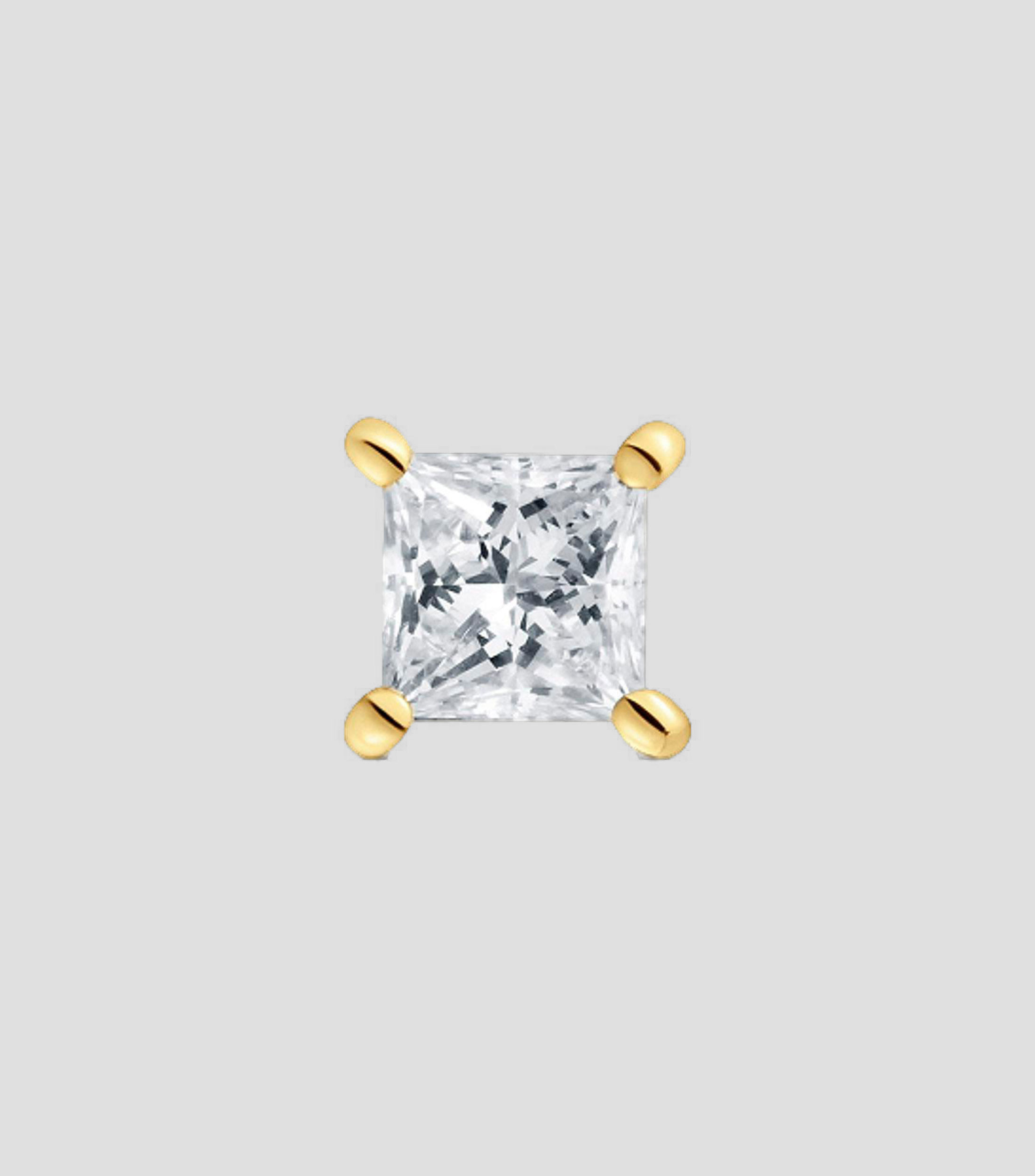 Arete individual en oro amarillo 14 kilates Shine LGD Mujer