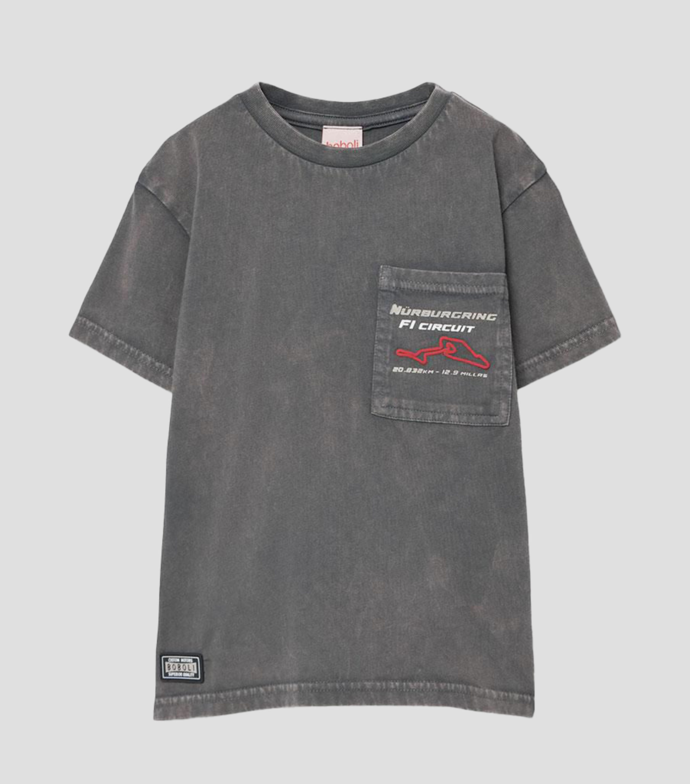 Playera cuello redondo manga corta estampada Niño